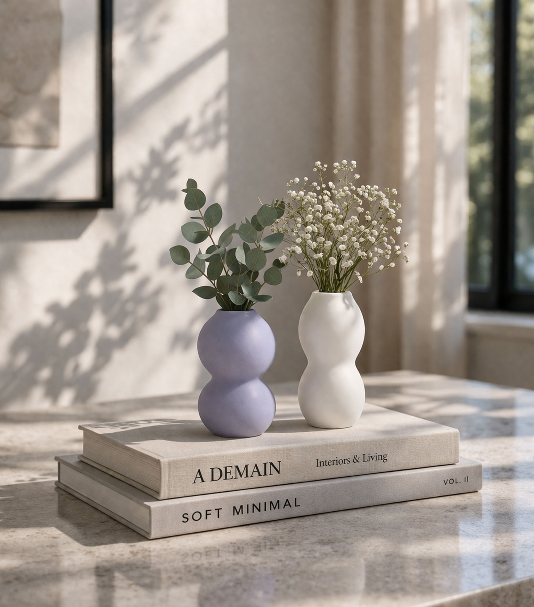 Florero Vivace en cerámica blanca