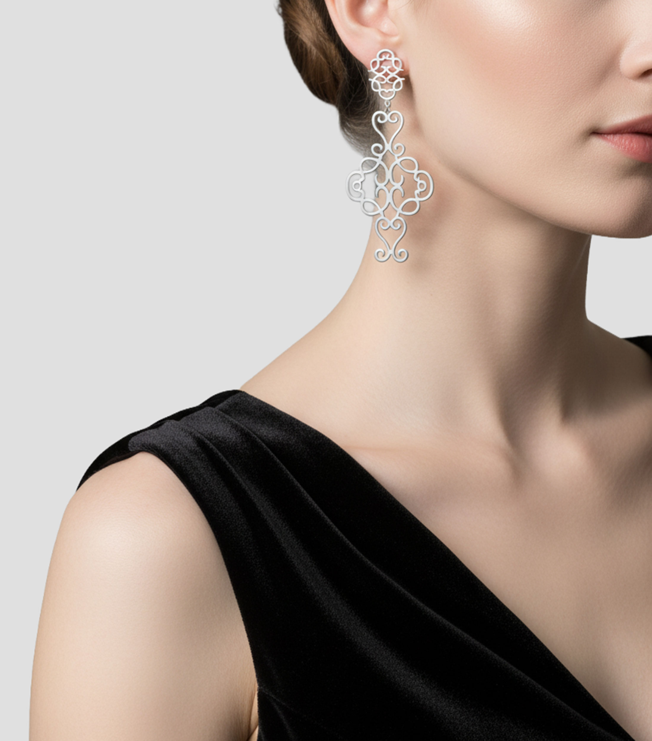 Aretes en plata Lucero Mujer