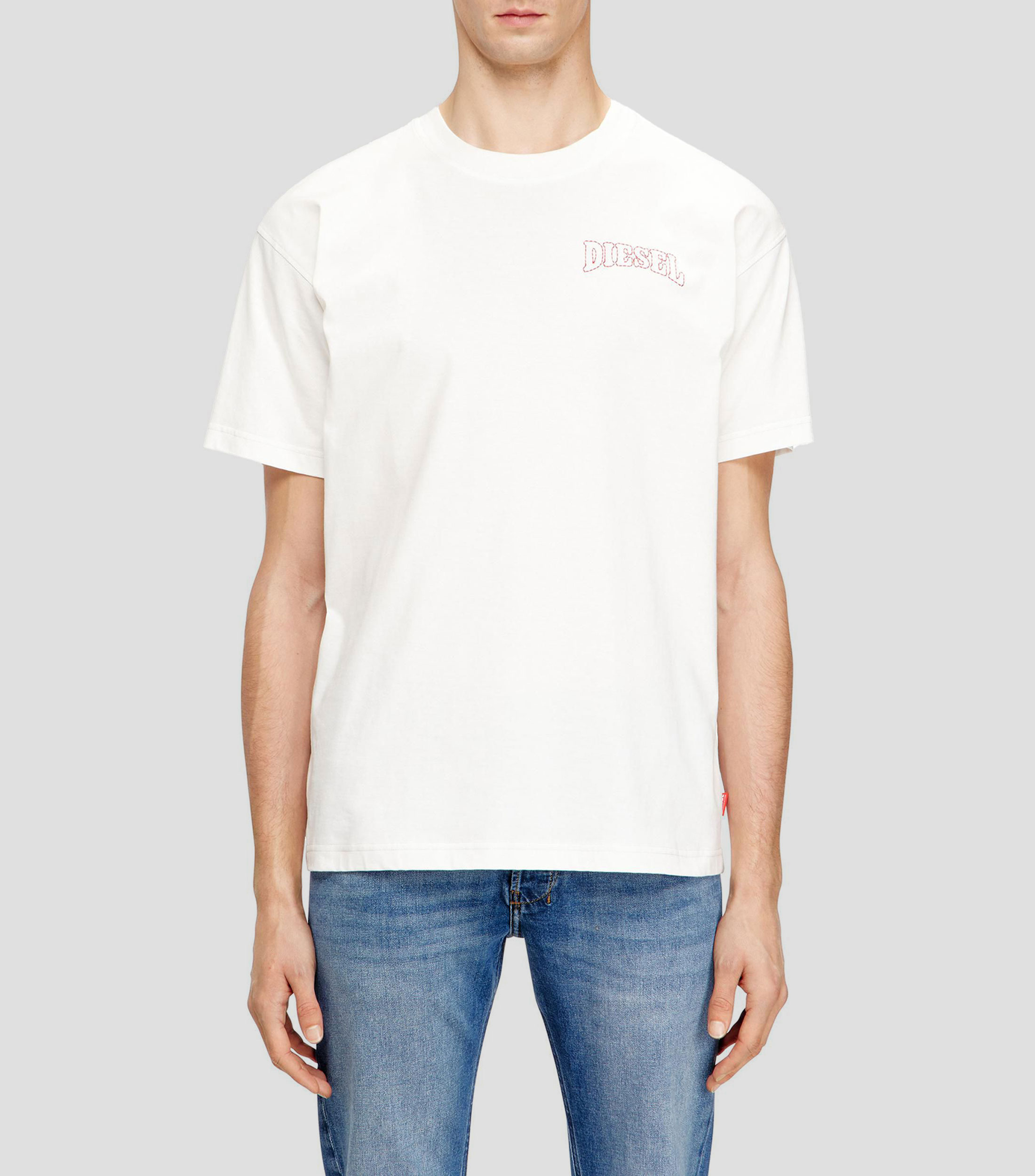 Playera cuello redondo manga corta de diseño sólido Hombre