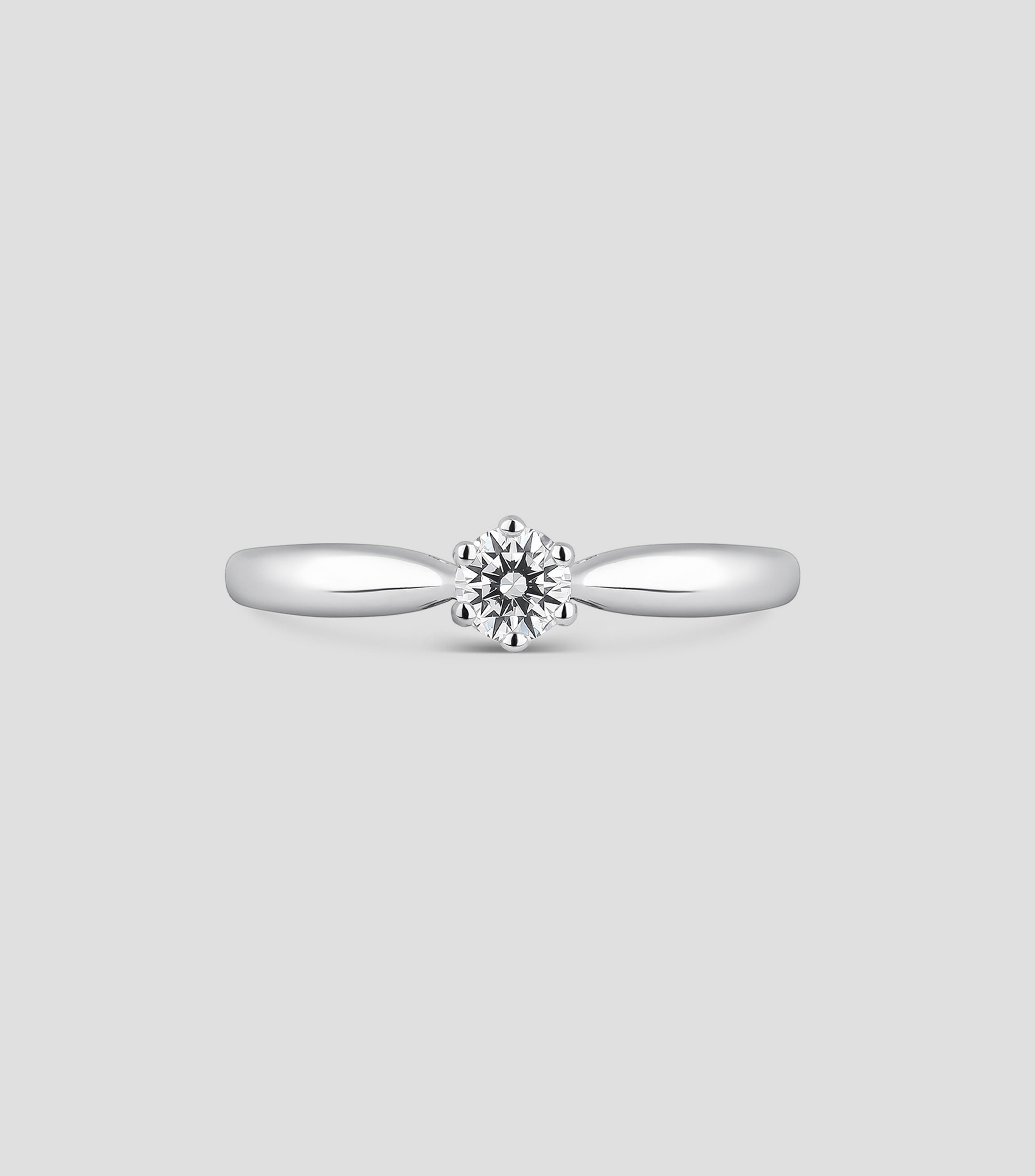 Anillo en oro blanco 18 Kilates con diamante Mujer