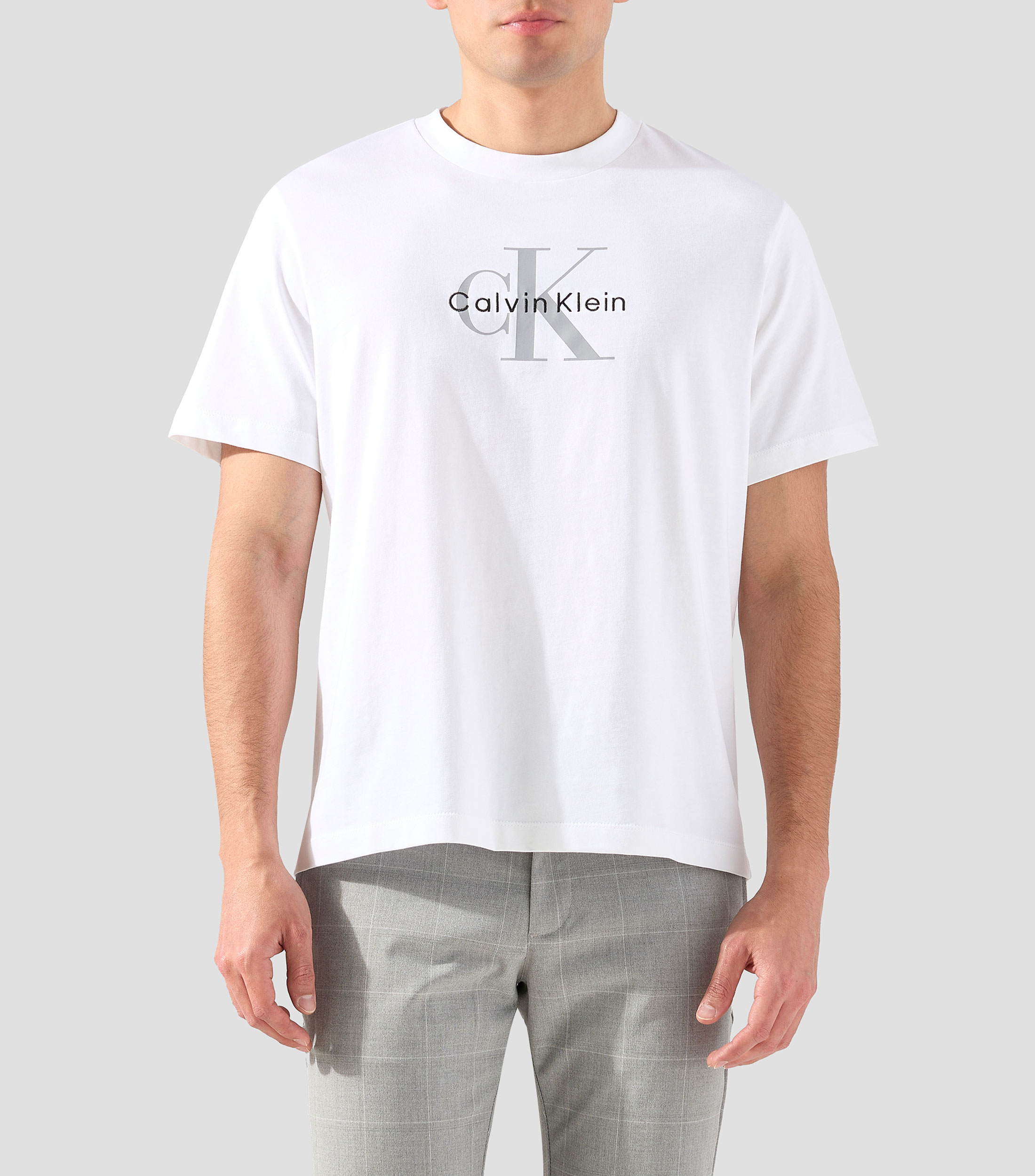 Playera cuello redondo manga corta estampada Hombre