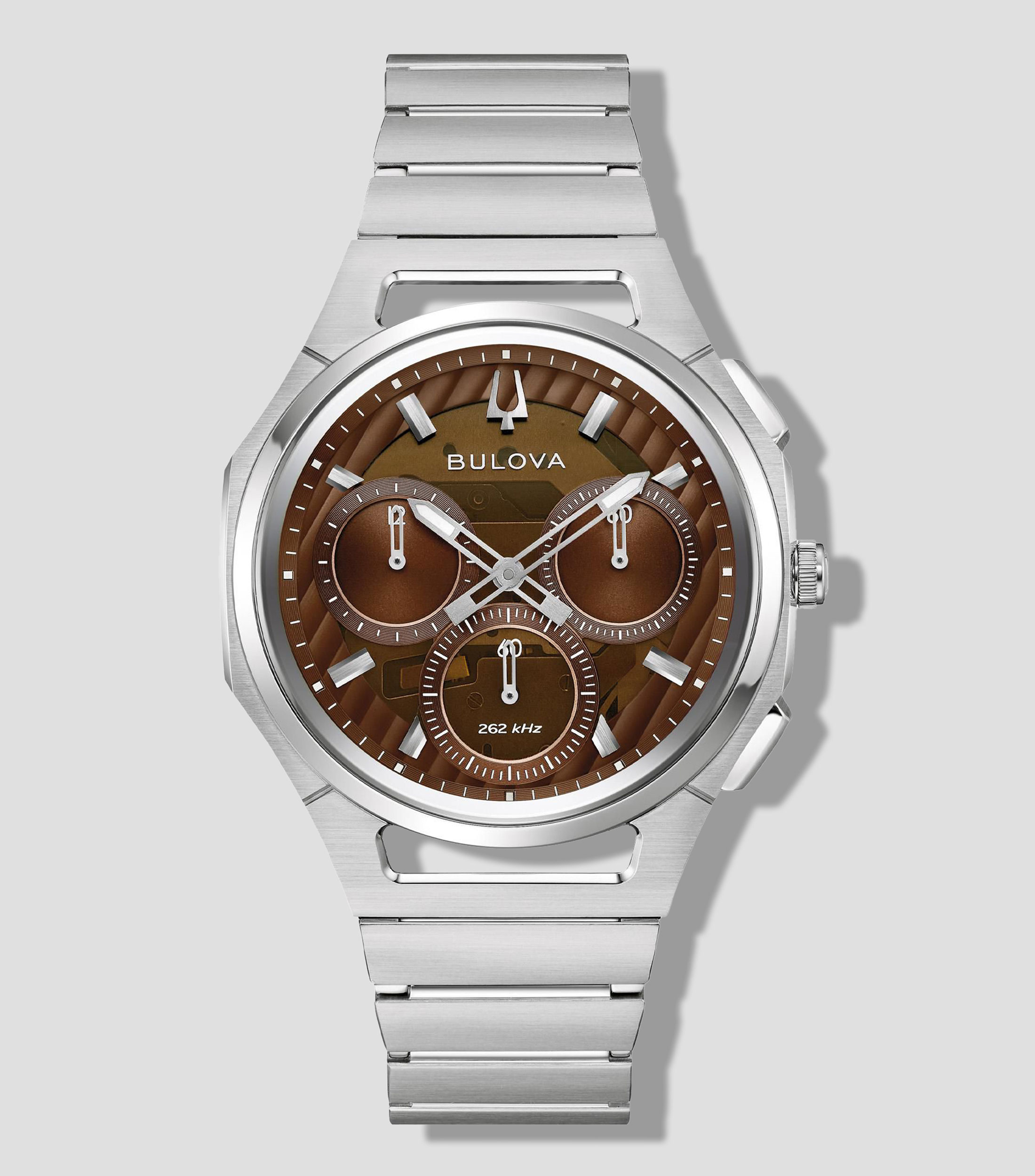 Reloj para Hombre CURV Progressive 10 Aniversario Edición Especial Café, Plateado