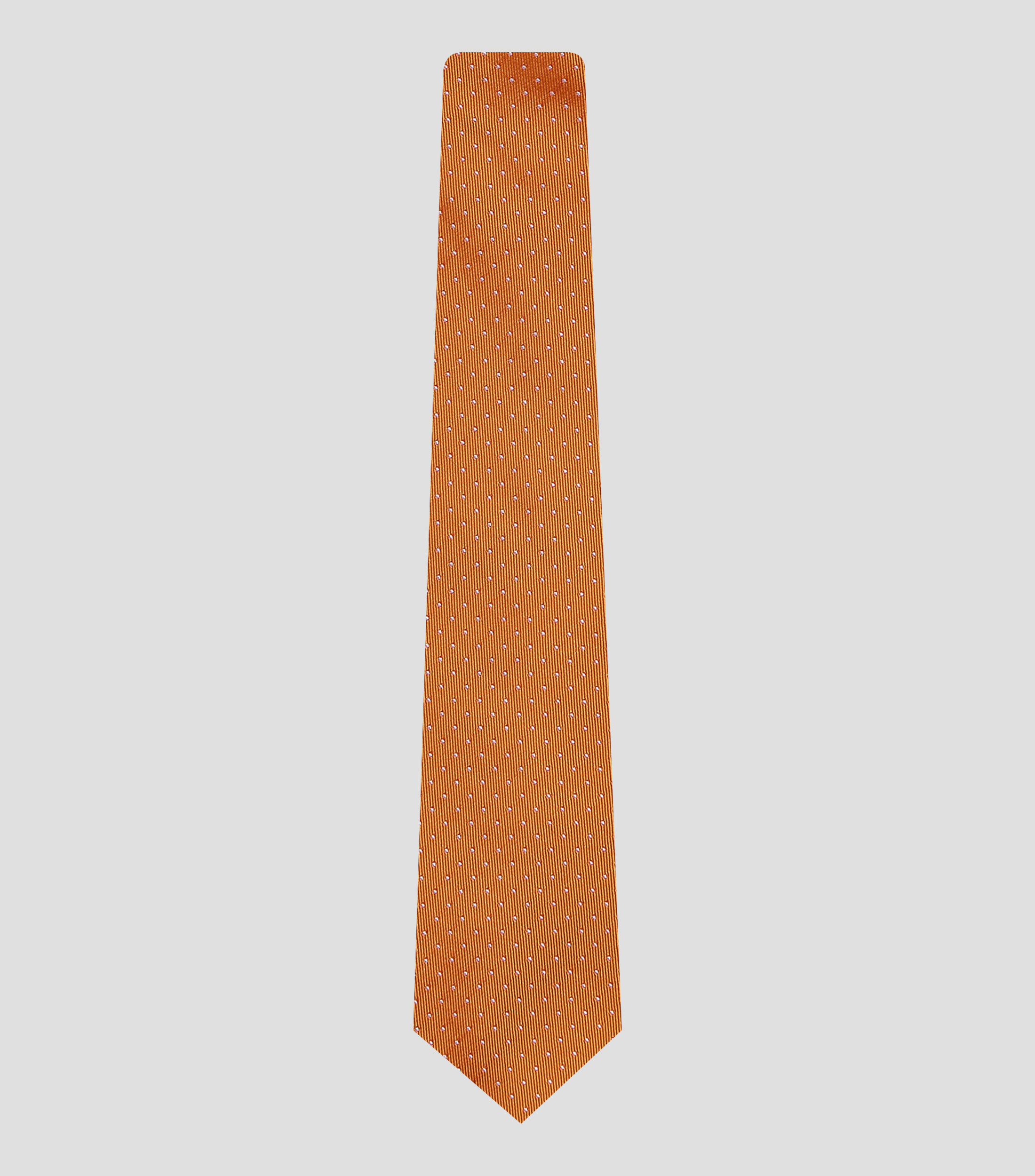 Corbata ancha de seda polkadots