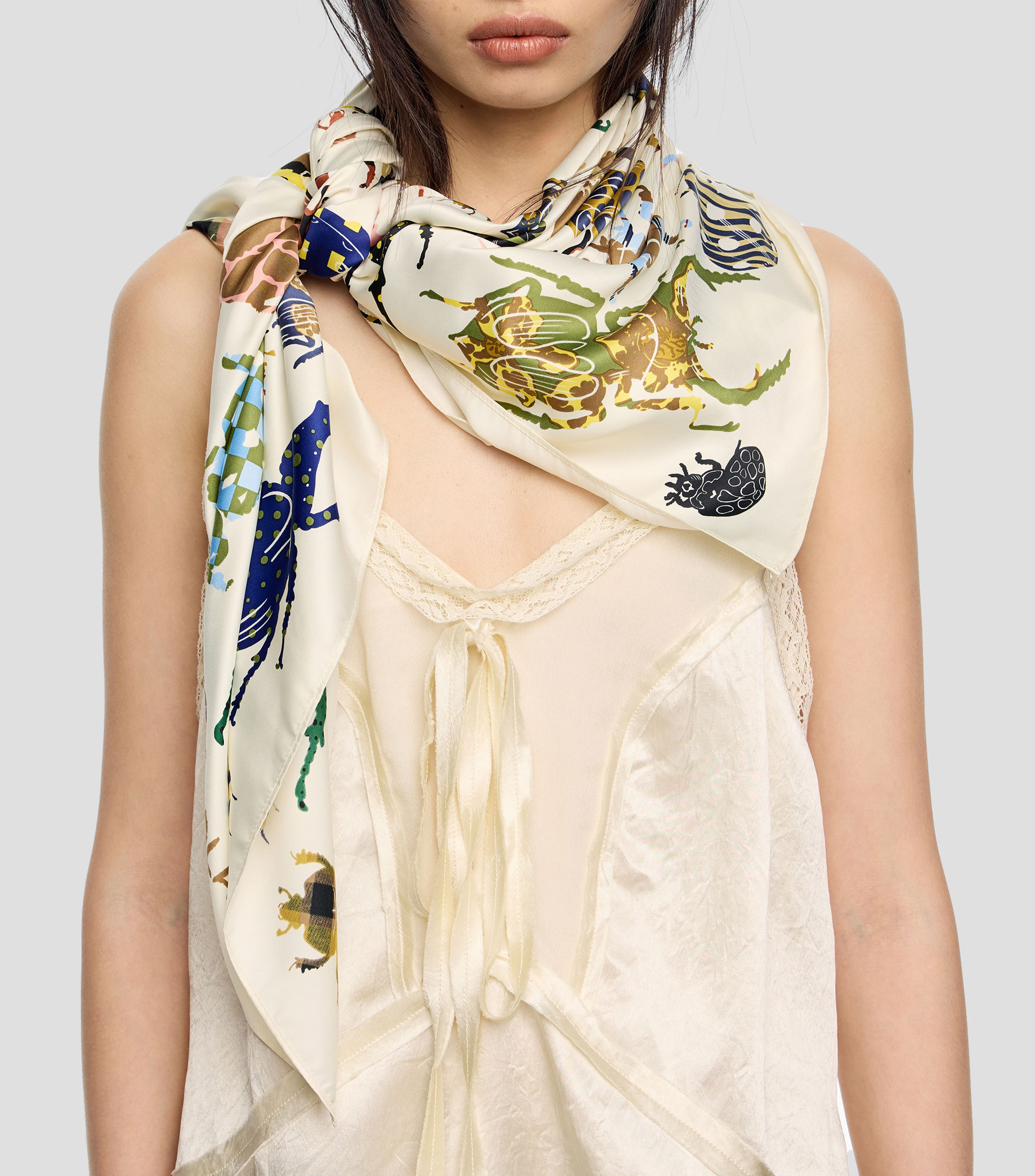 Pañuelo escarabajos Patchwork Mujer