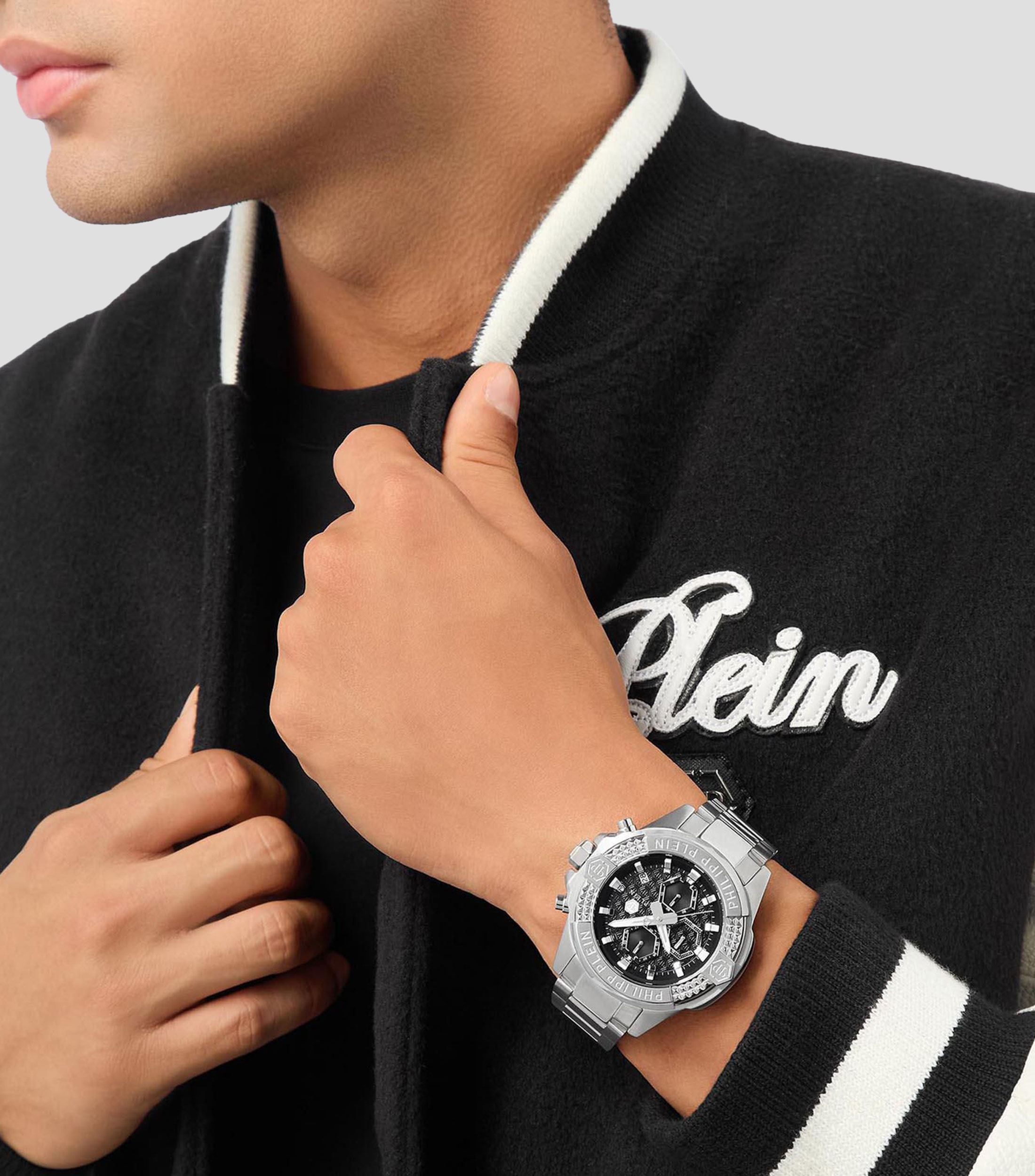 Reloj para hombre The Skull Chrono Casual, Plateado