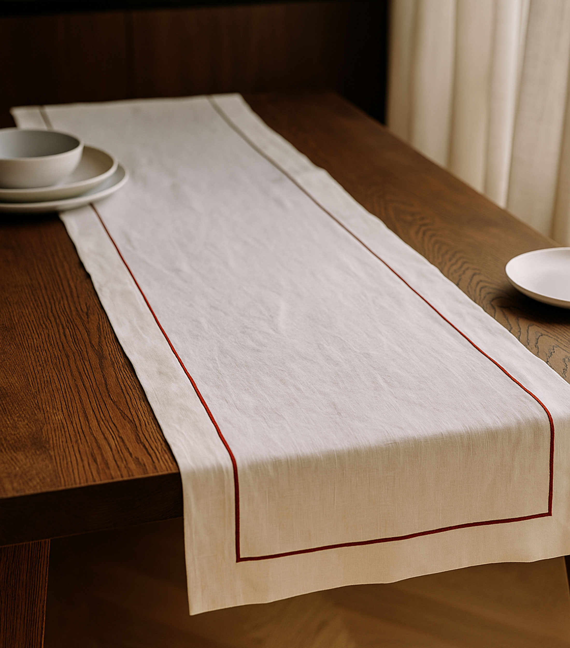 Camino de mesa rectangular