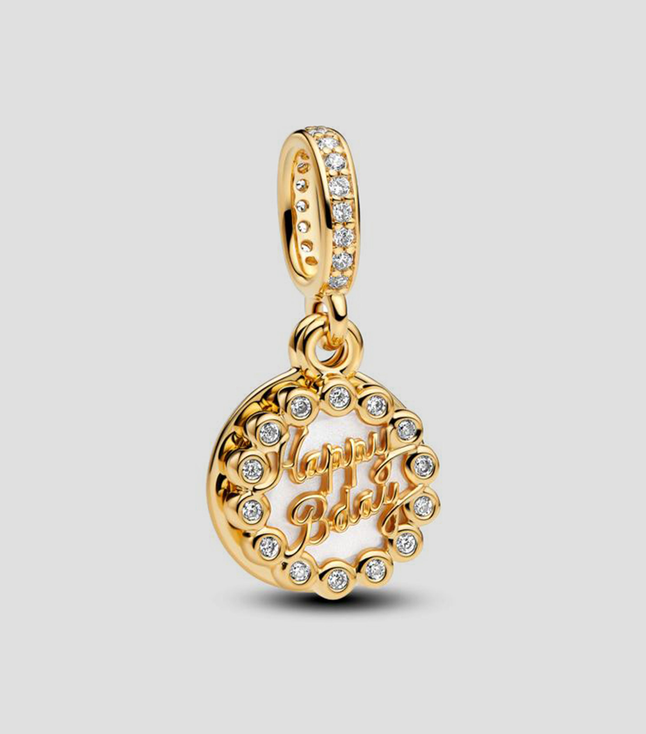 Charm en Plata Happy Bday Mujer