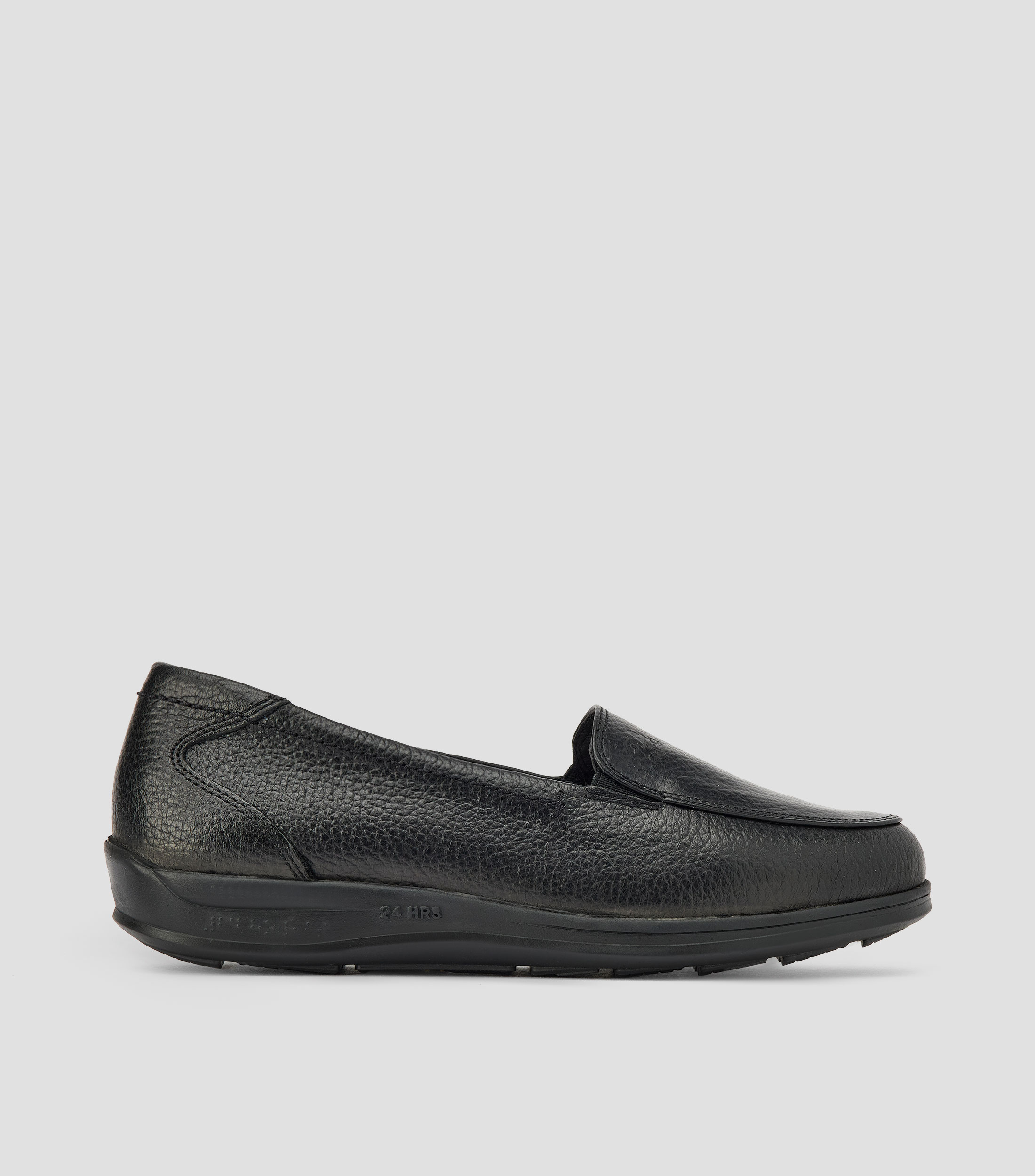 Mocasines en piel con plataforma Mujer