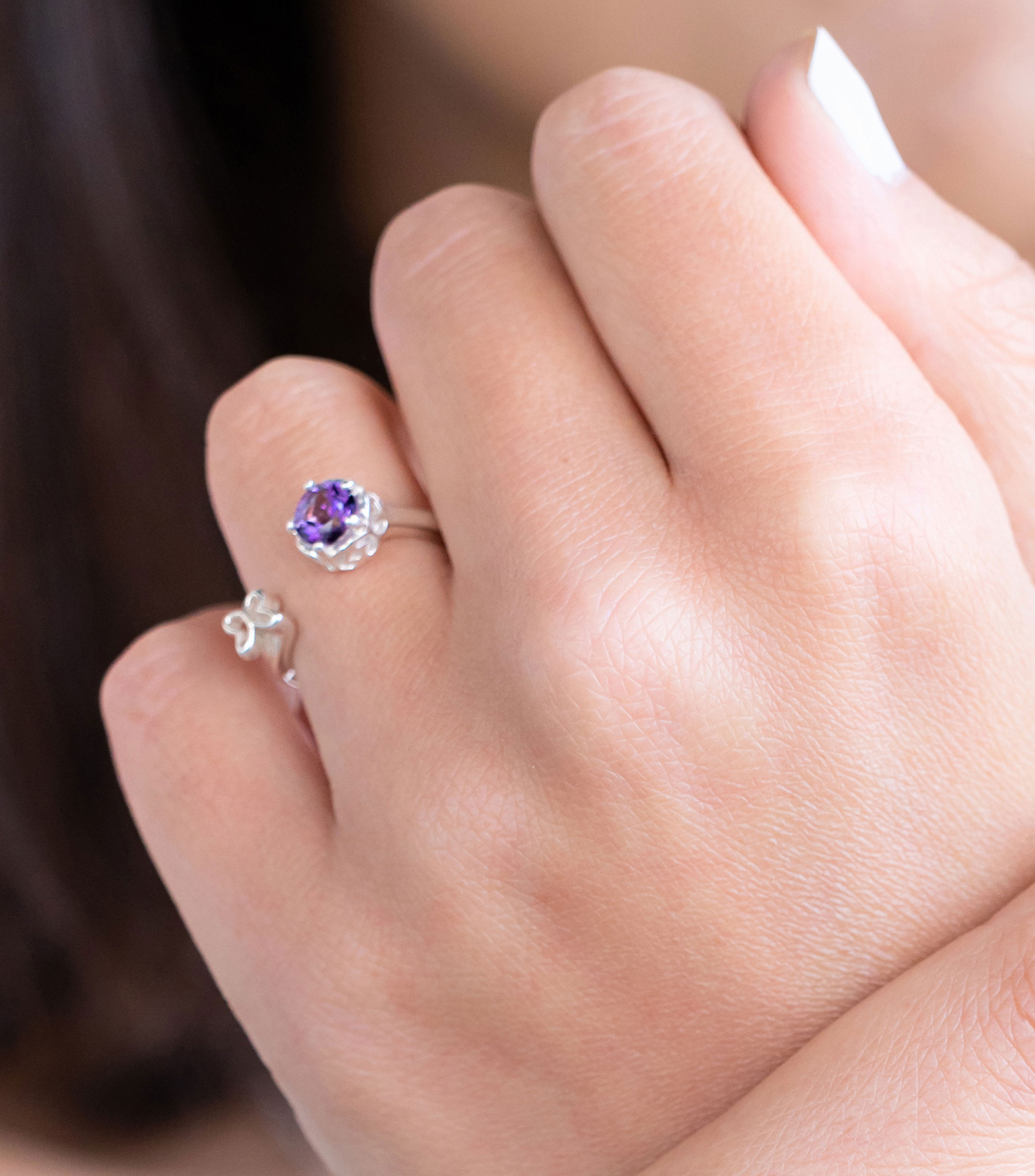 Anillo en Plata .925 Valeska con Topacio Mujer
