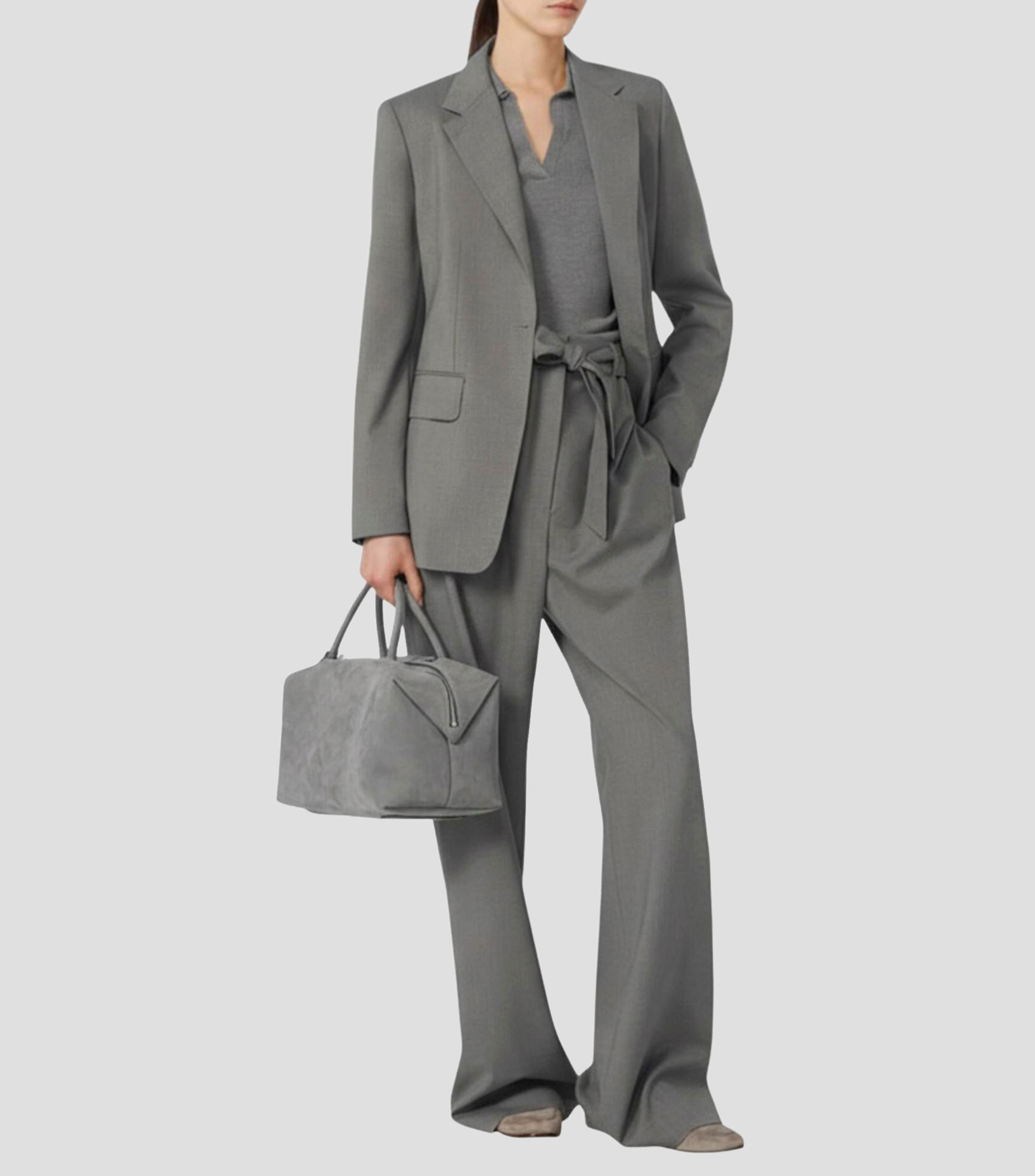Pantalón de vestir liso Mujer