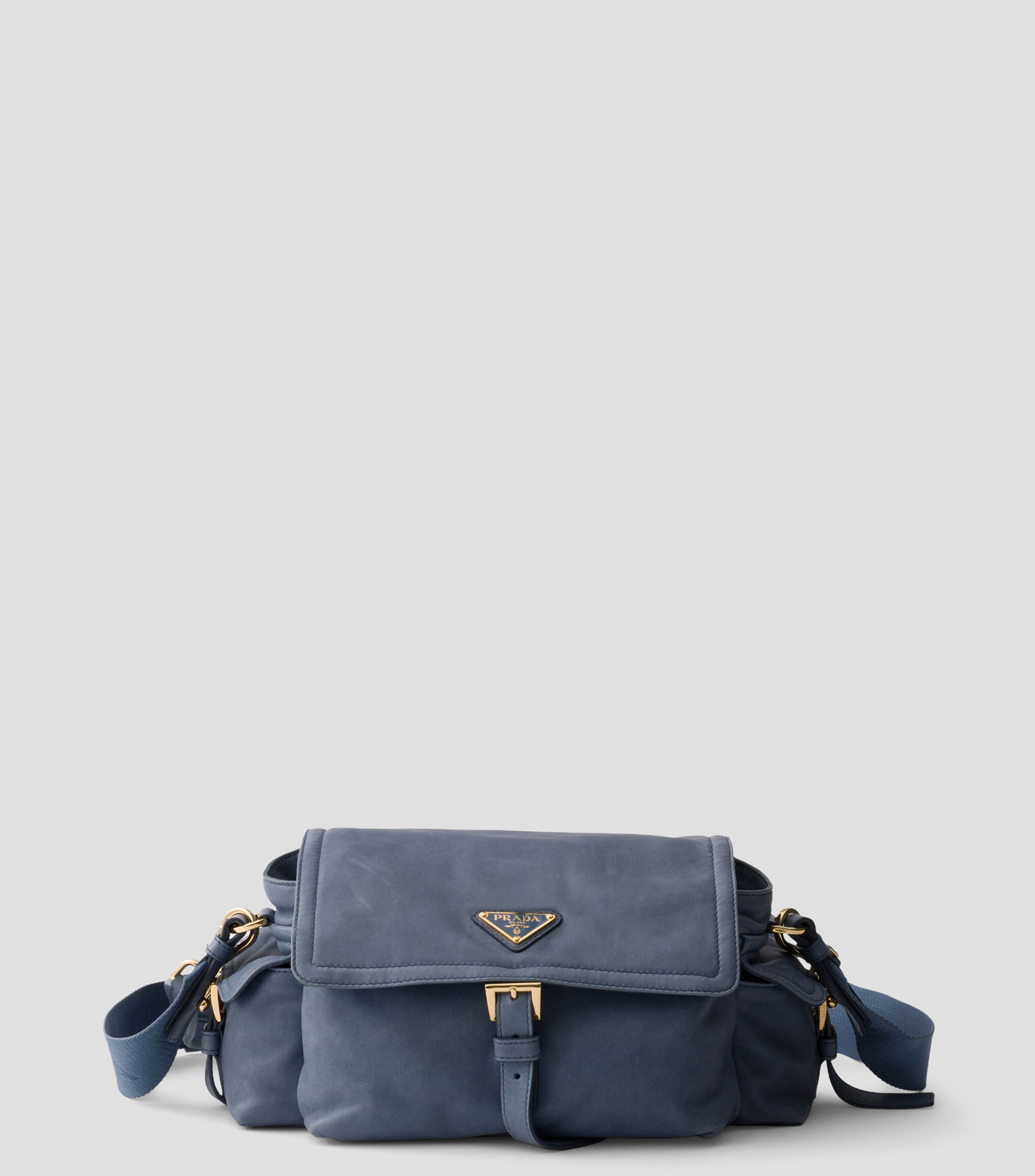 Bolsa crossbody en piel Explore Mediana Sólido Mujer