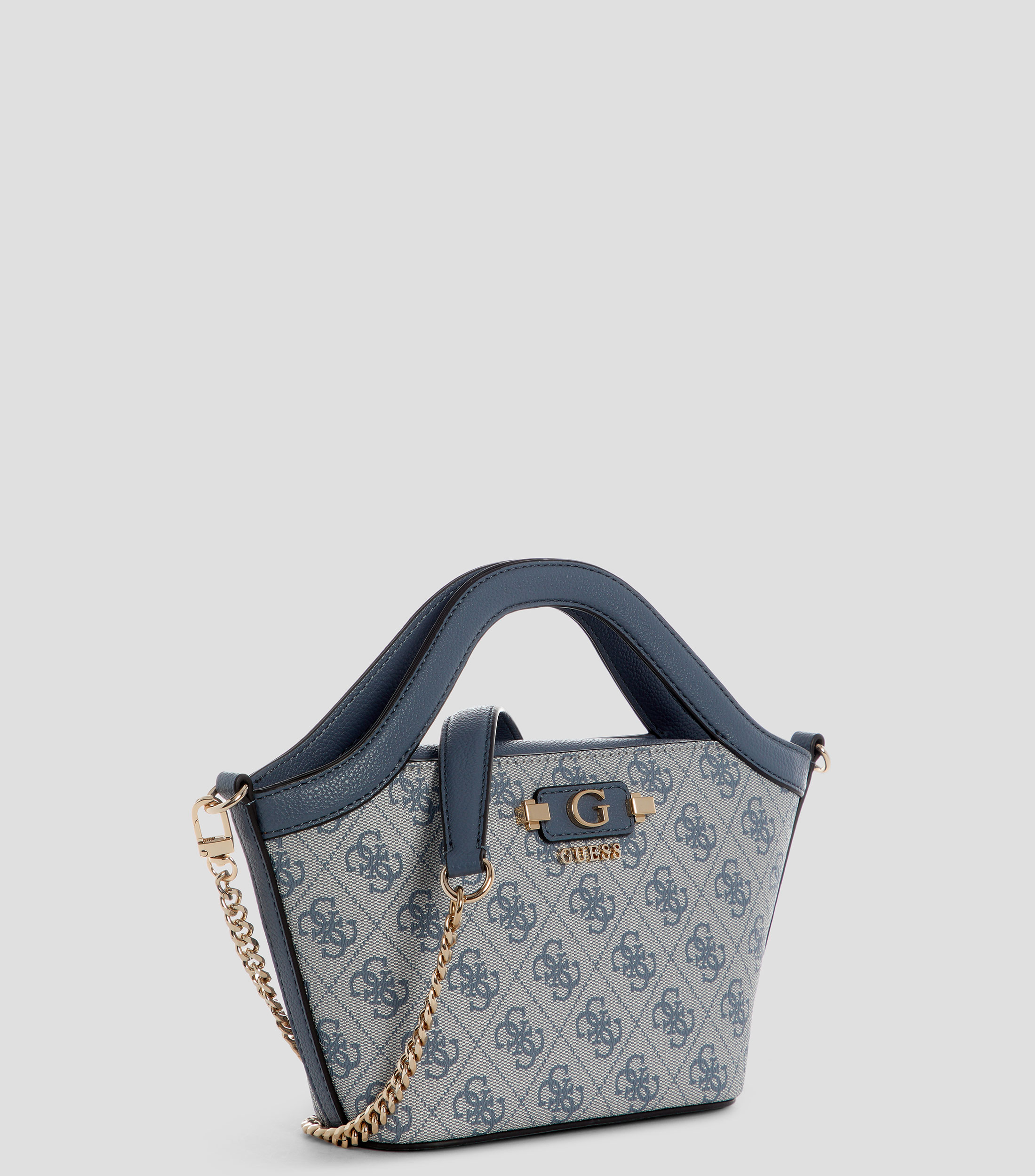 Bolsa tote azul estampada Mujer