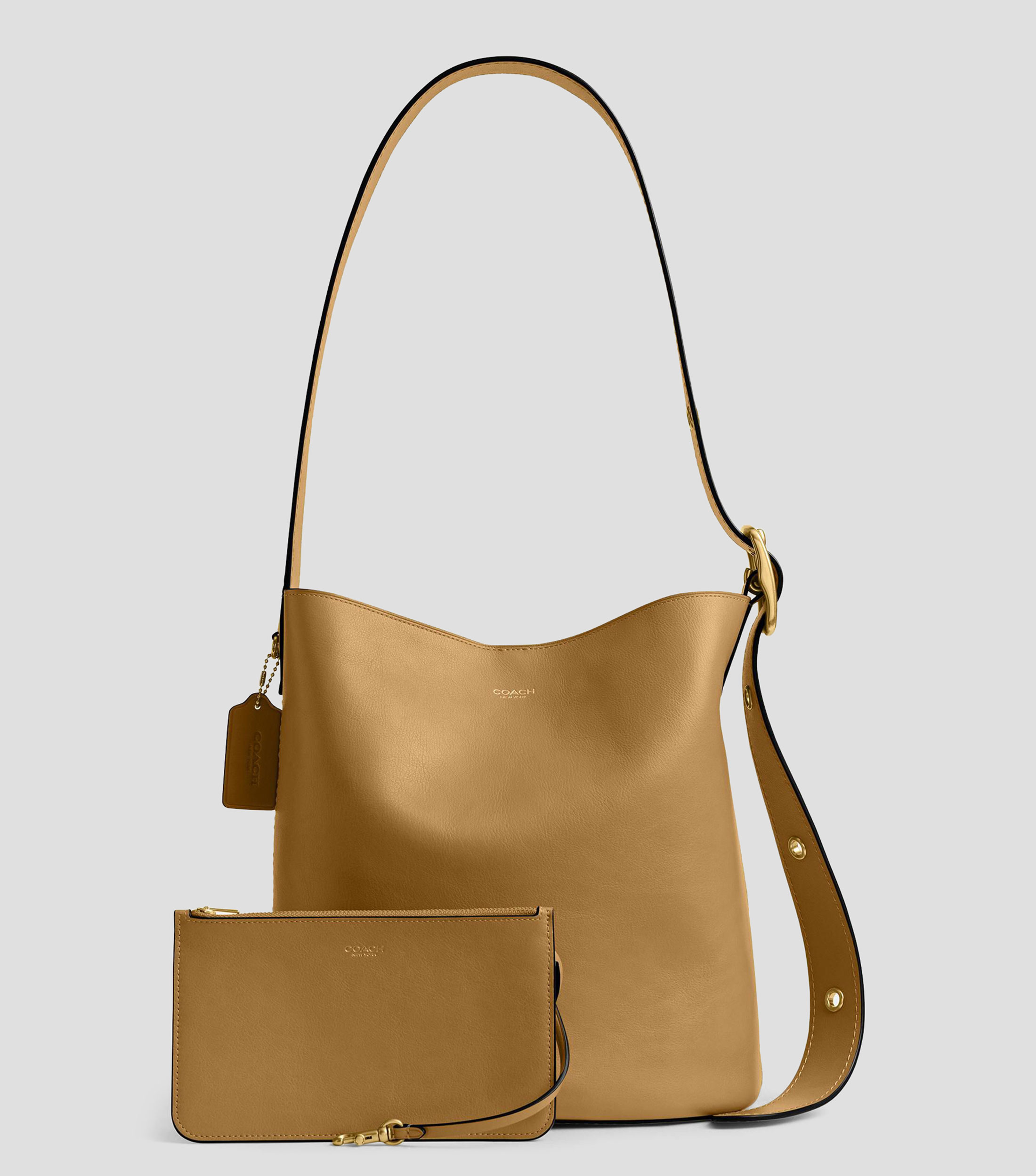 Bolsa shoulder en cuero Bleecker lisa Mujer