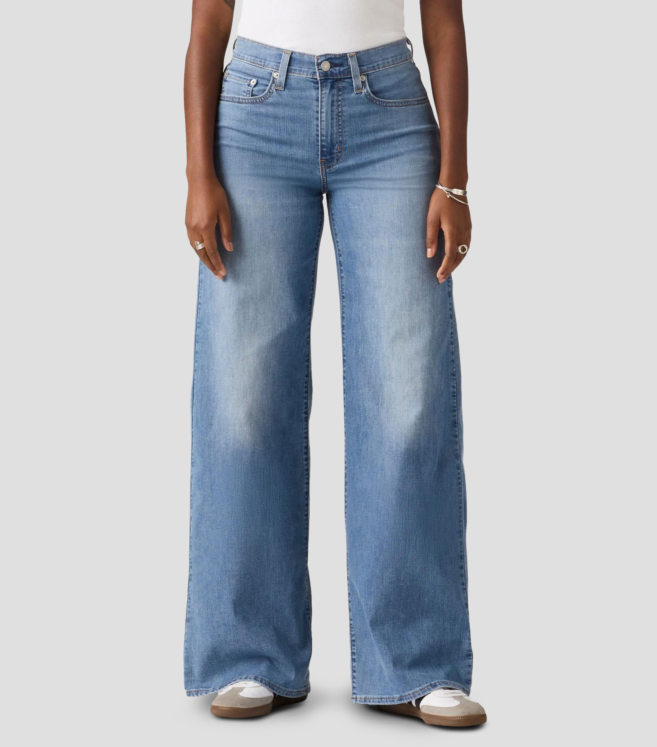 Jeans Relaxed liso Mujer