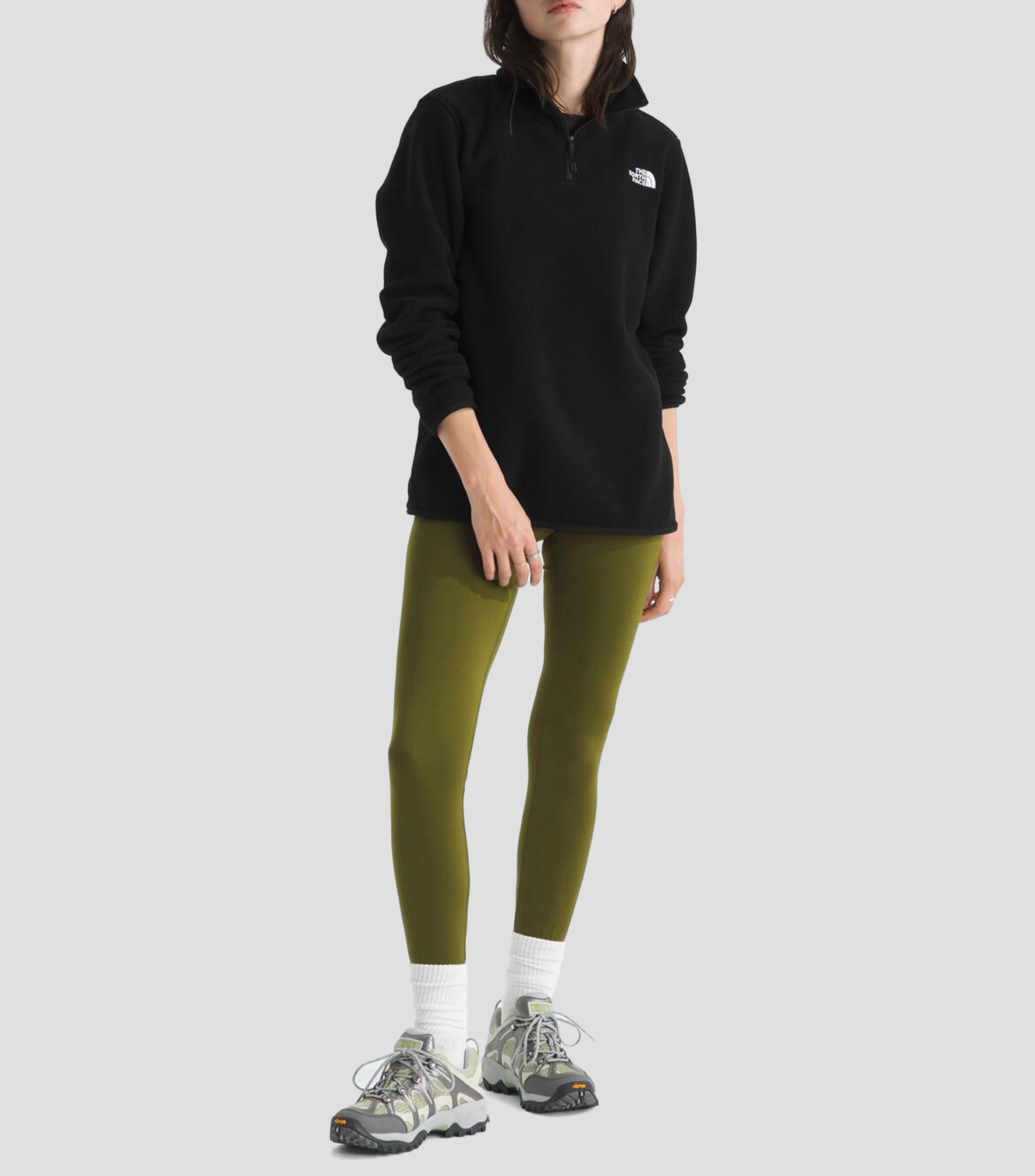 Chamarra Glacier Fleece liso Mujer