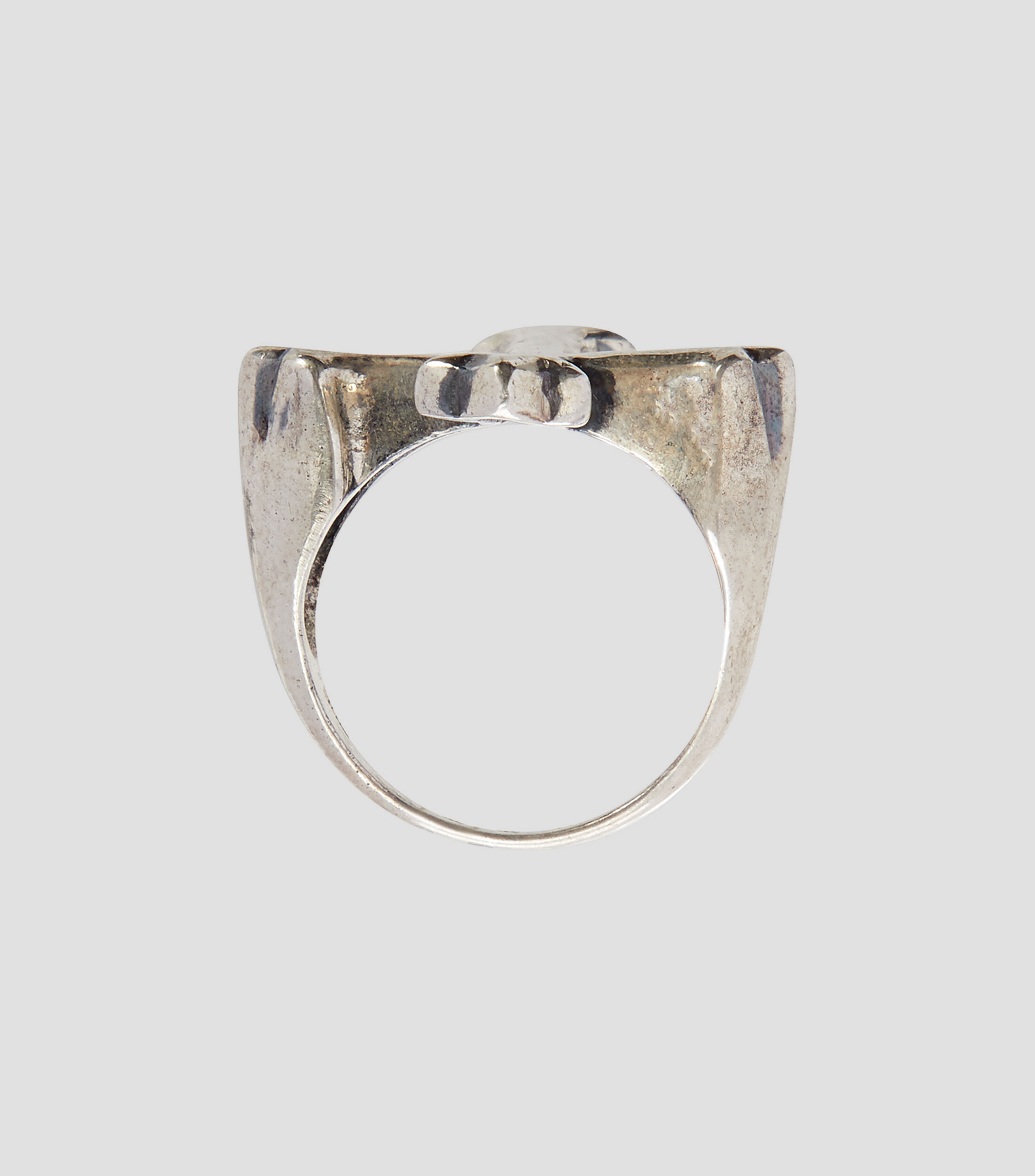 Anillo Single Cross en plata .925 Hombre