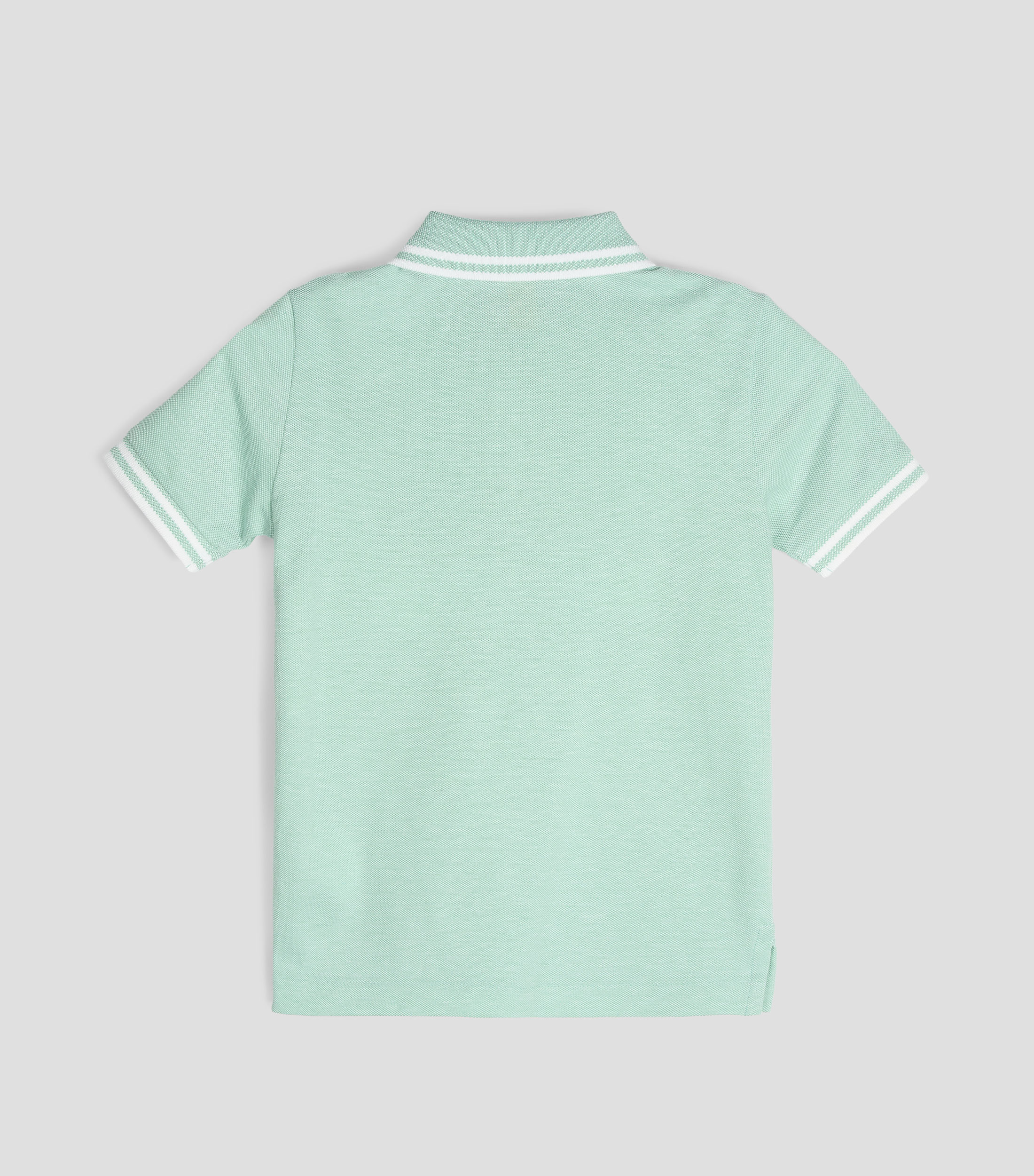 Playera polo manga corta sólida Bebé