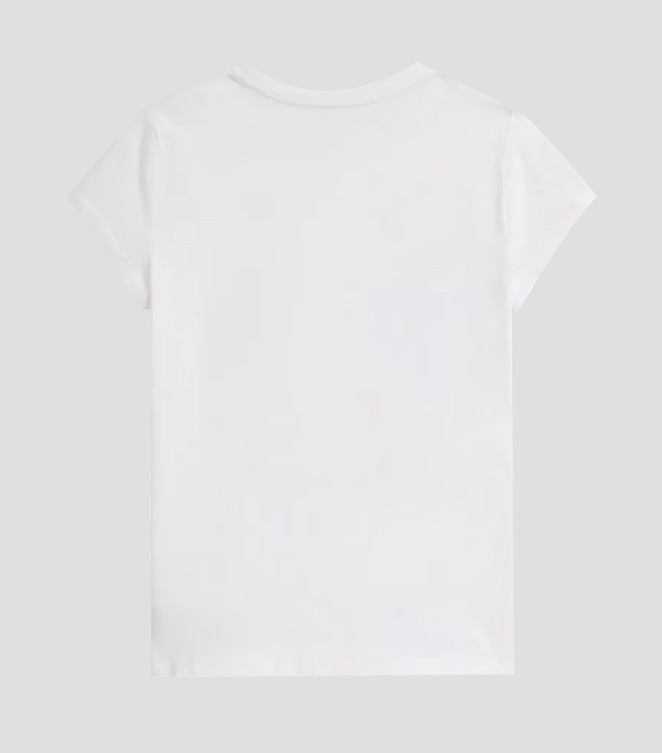 Playera cuello redondo manga corta con estampado Niña