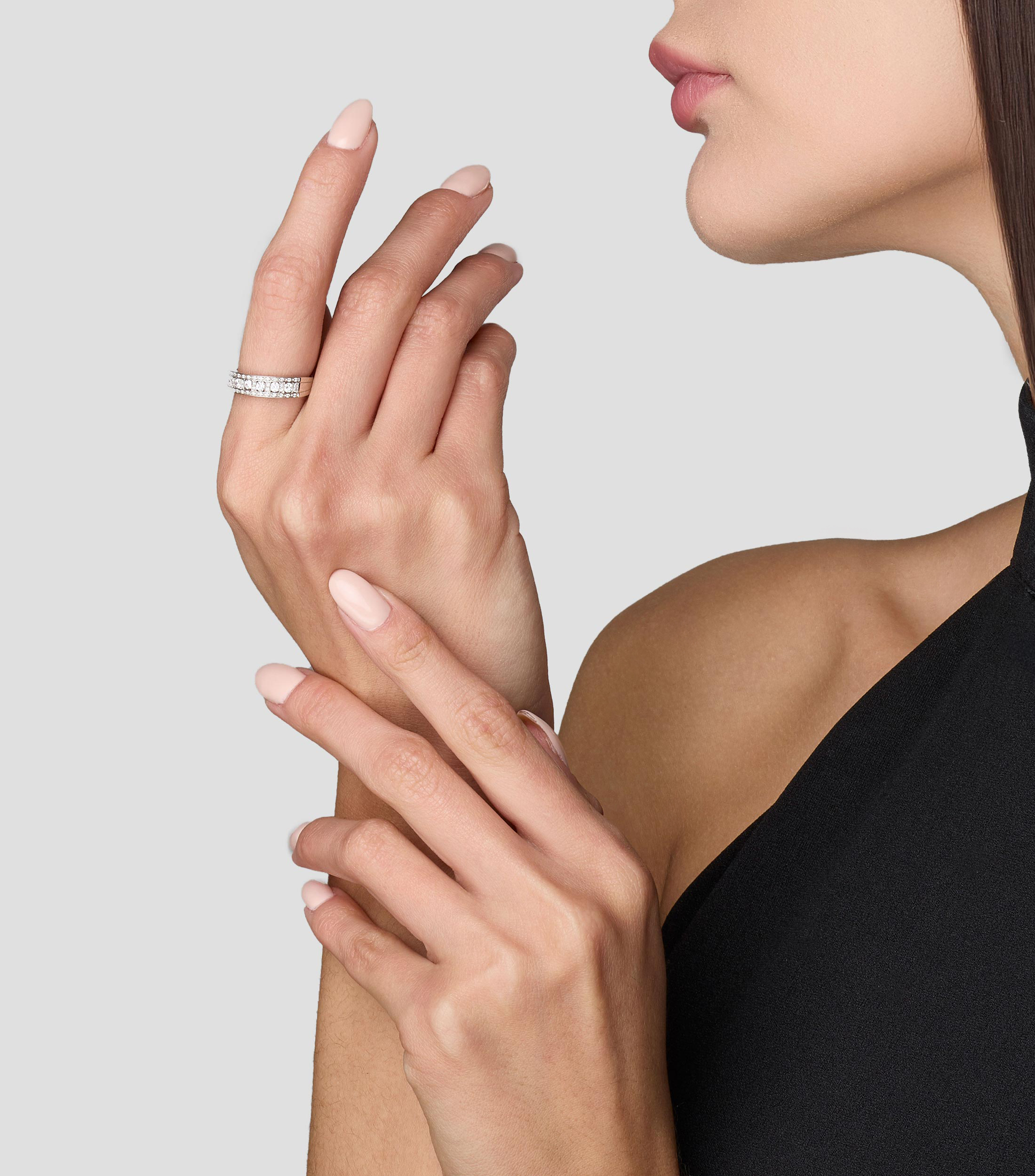 Anillo en oro blanco de 18 kilates Belle Époque con diamantes Mujer