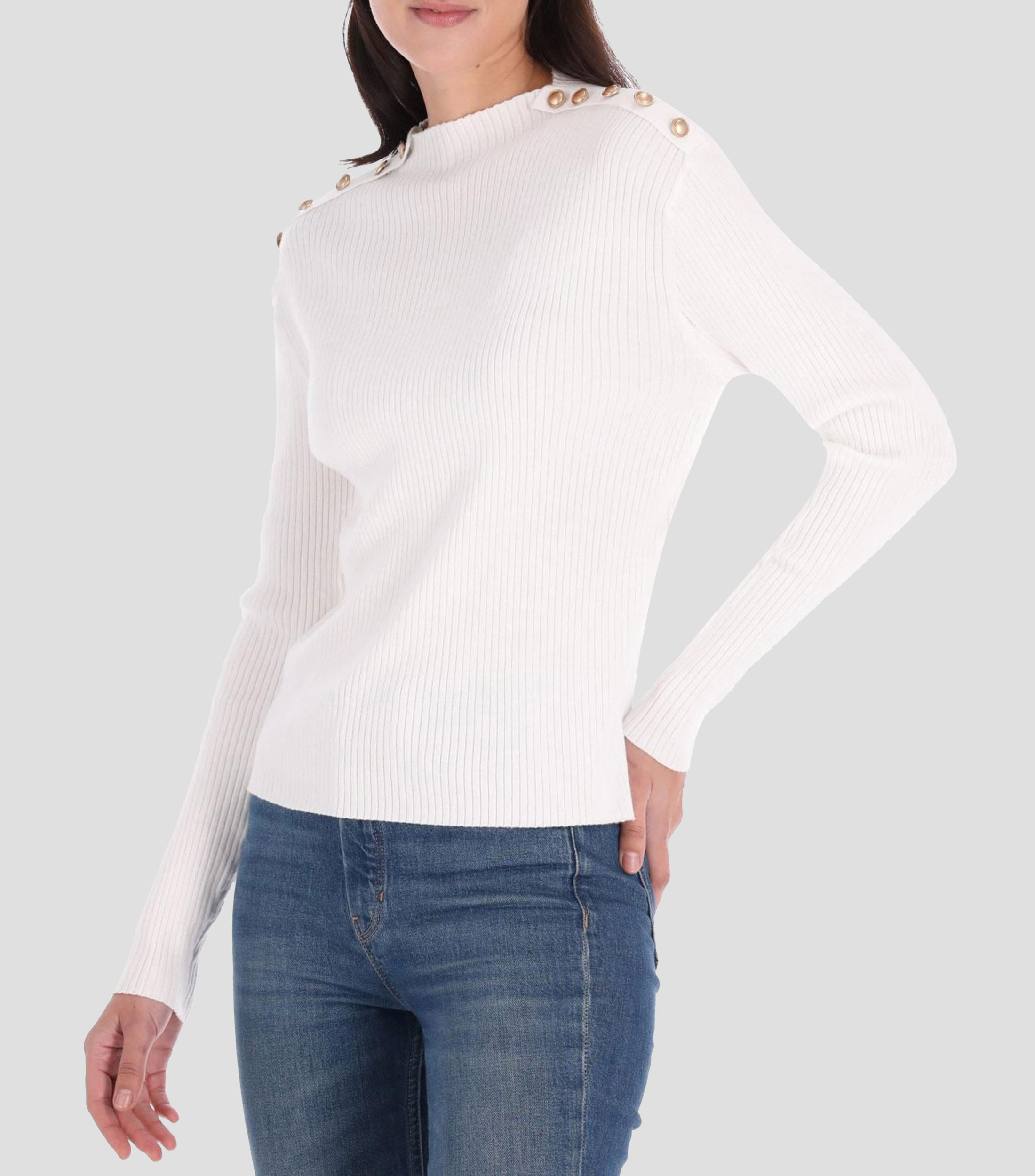 Suéter cuello redondo Mujer