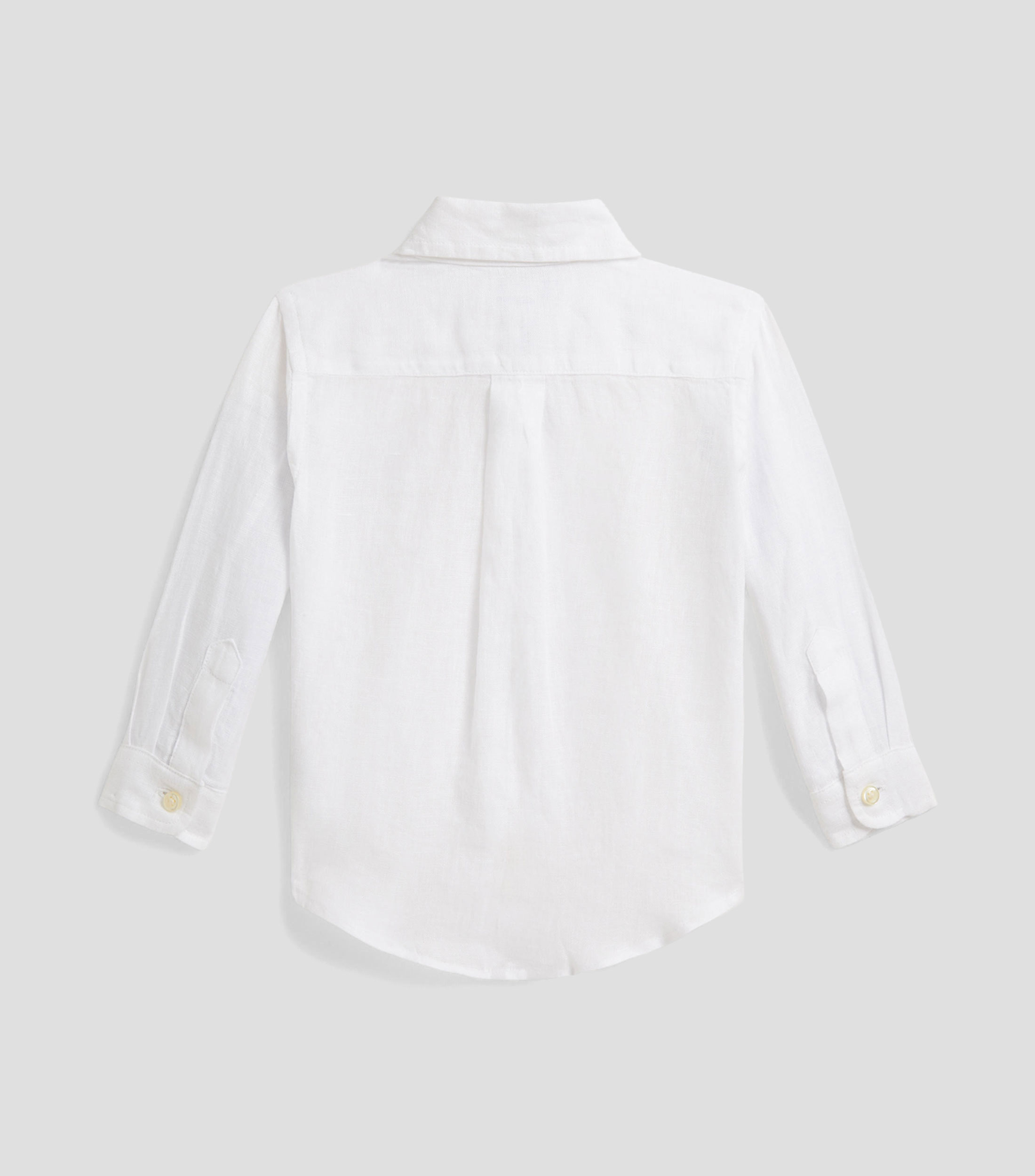 Camisa liso manga larga Bebé