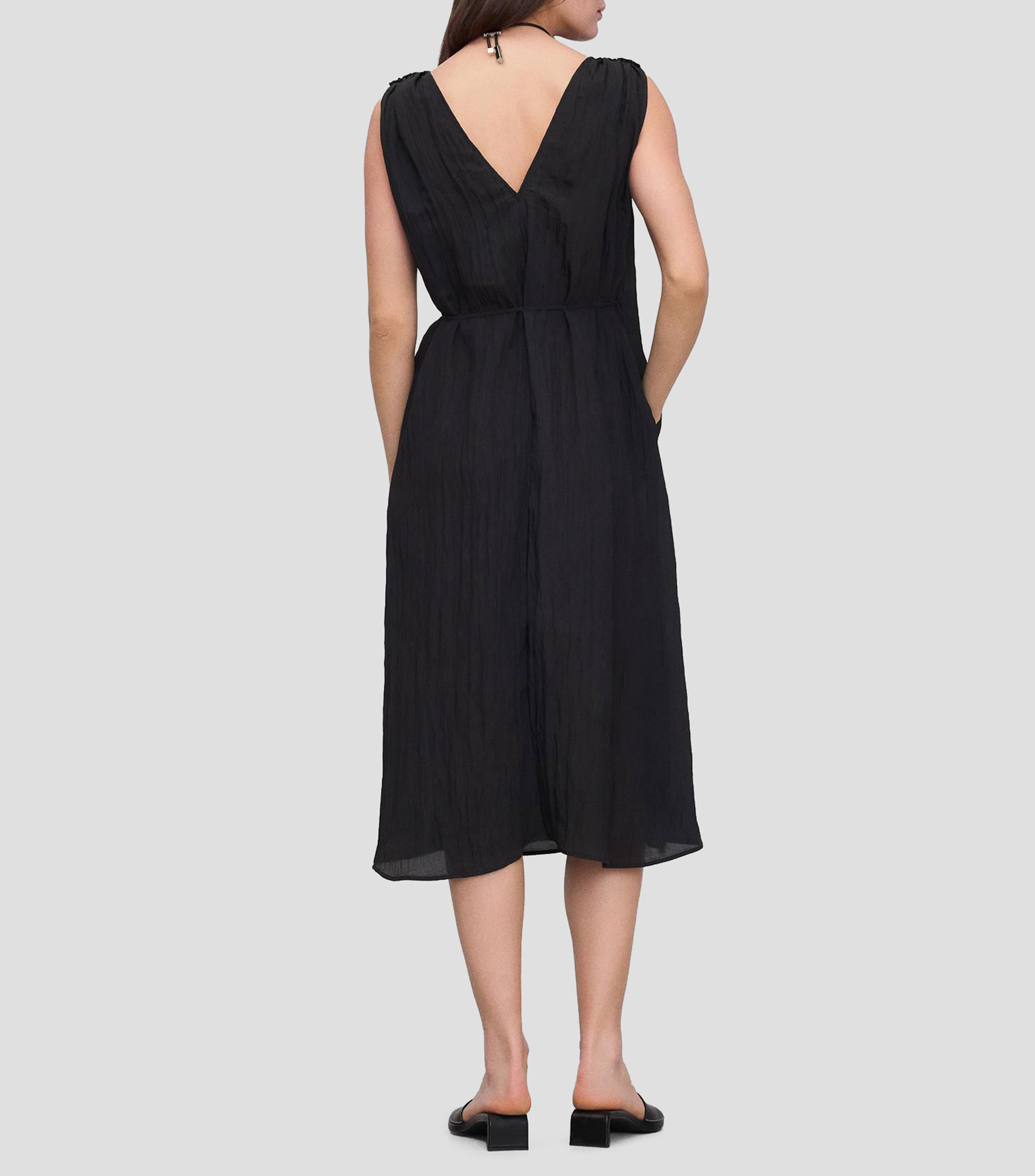Vestido Casual Midi Liso Mujer