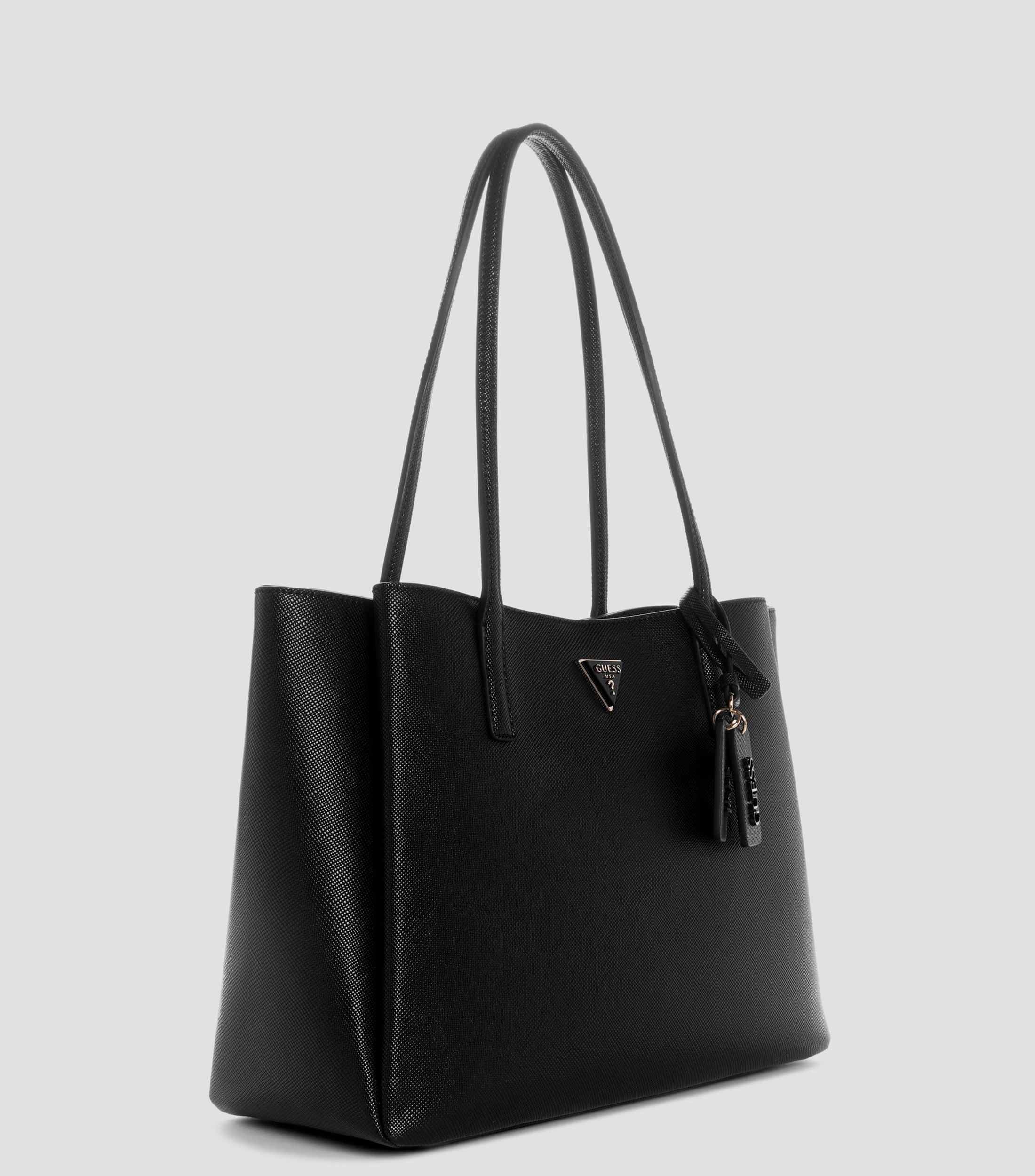 Bolsa tote lisa con detalle texturizado Mujer