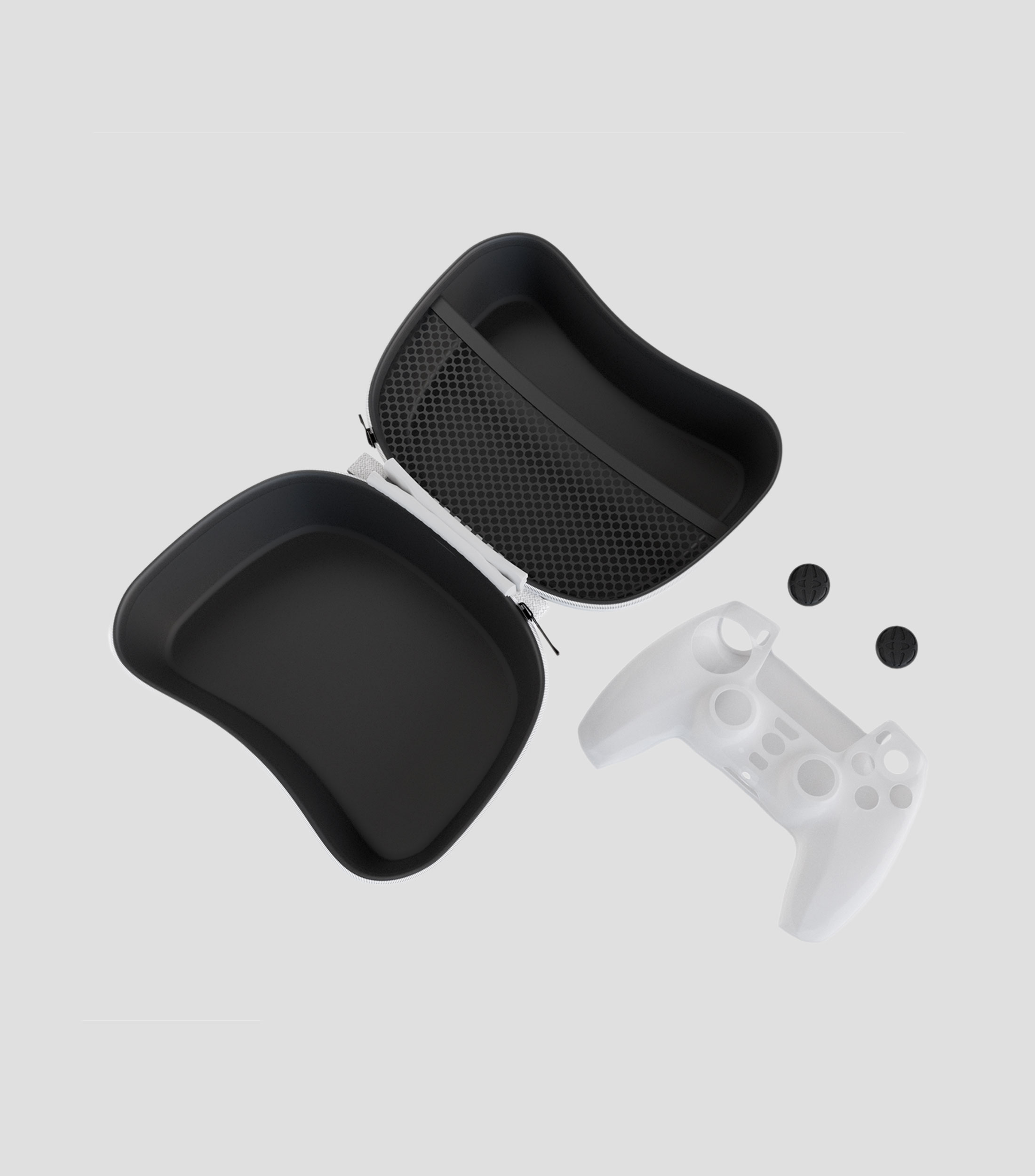Estuche con grips para control PS5 negro