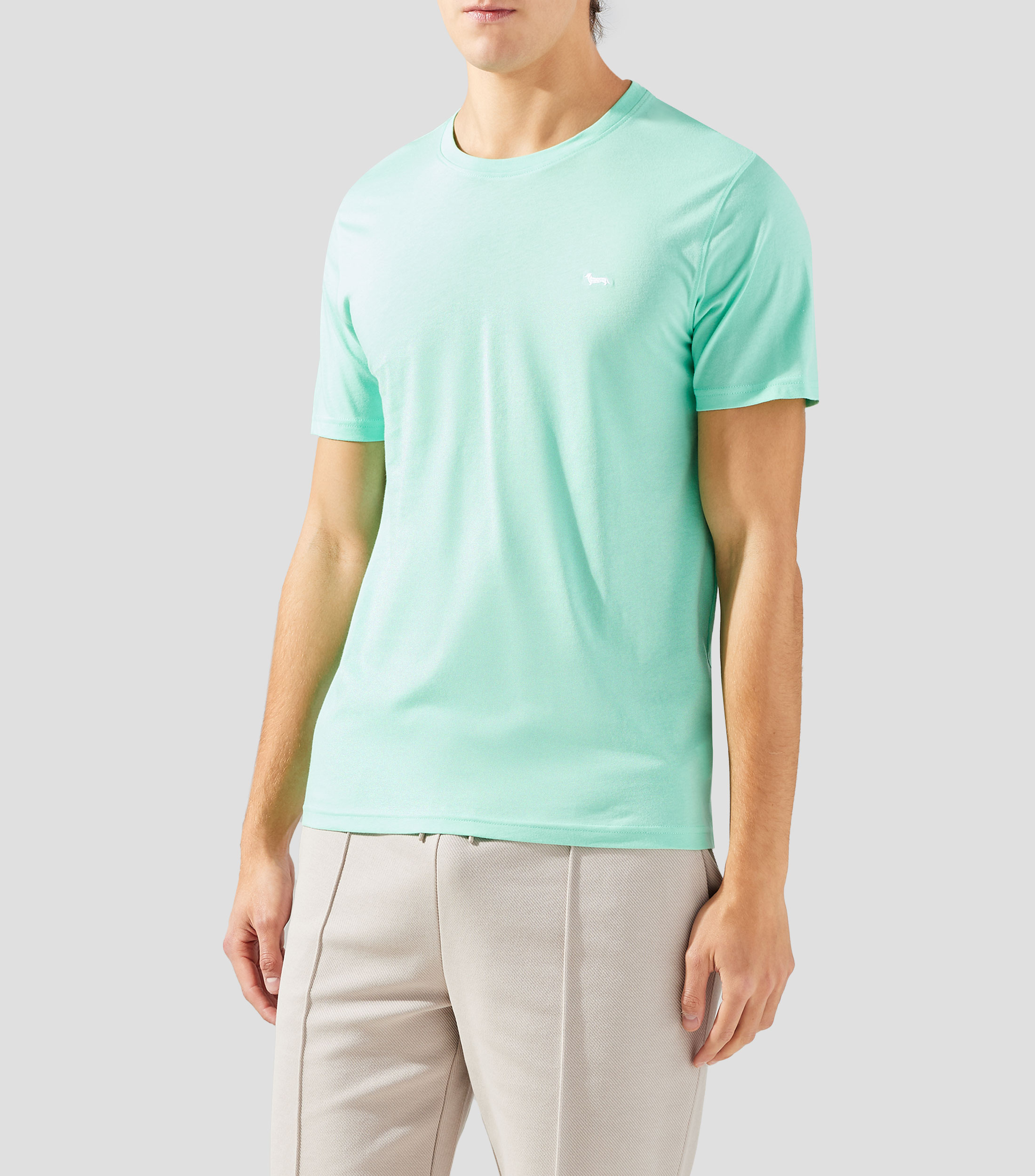 Playera cuello redondo manga corta lisa Hombre