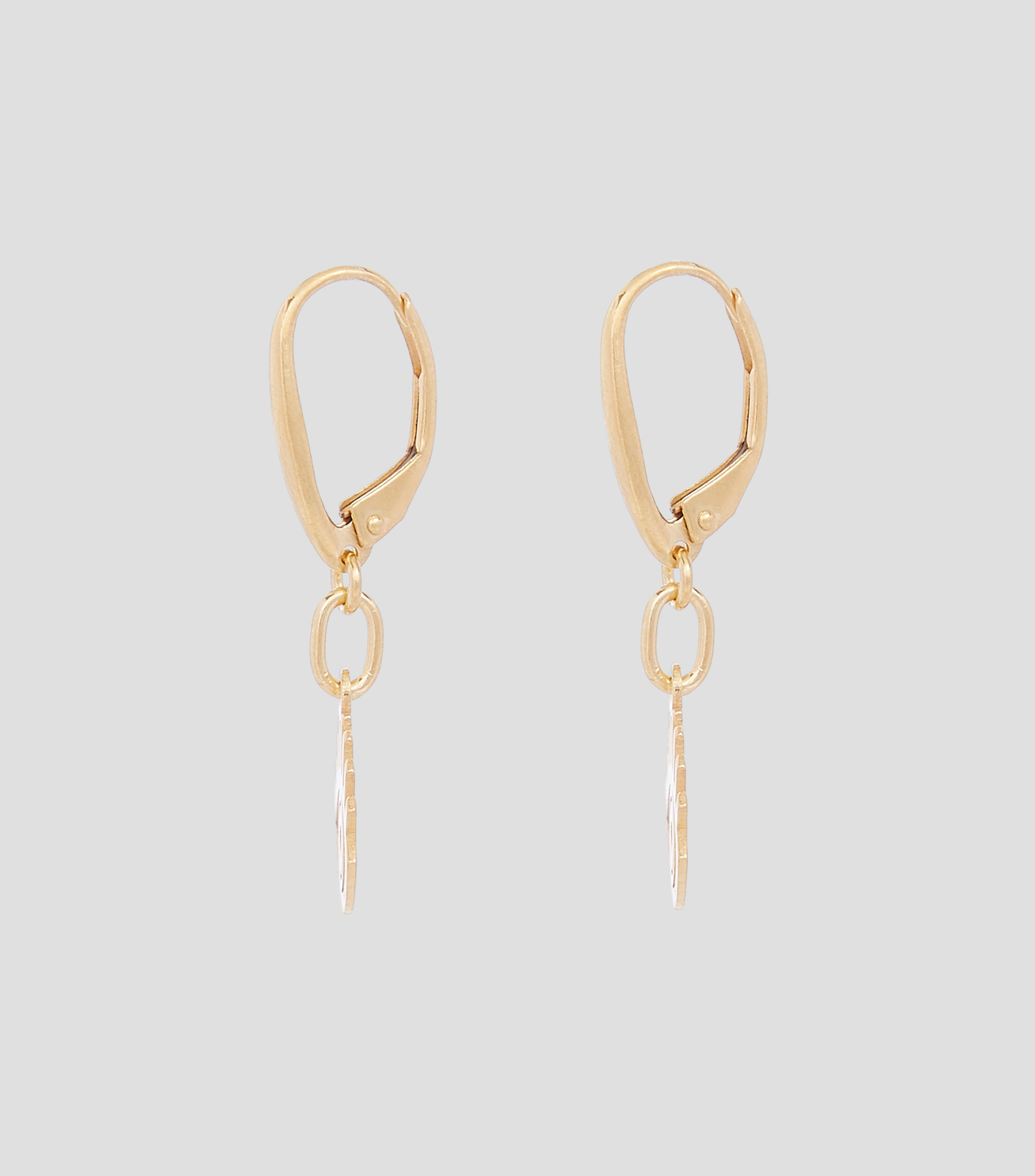 Aretes en plata con baño en oro amarillo Carisma Ojo Mujer