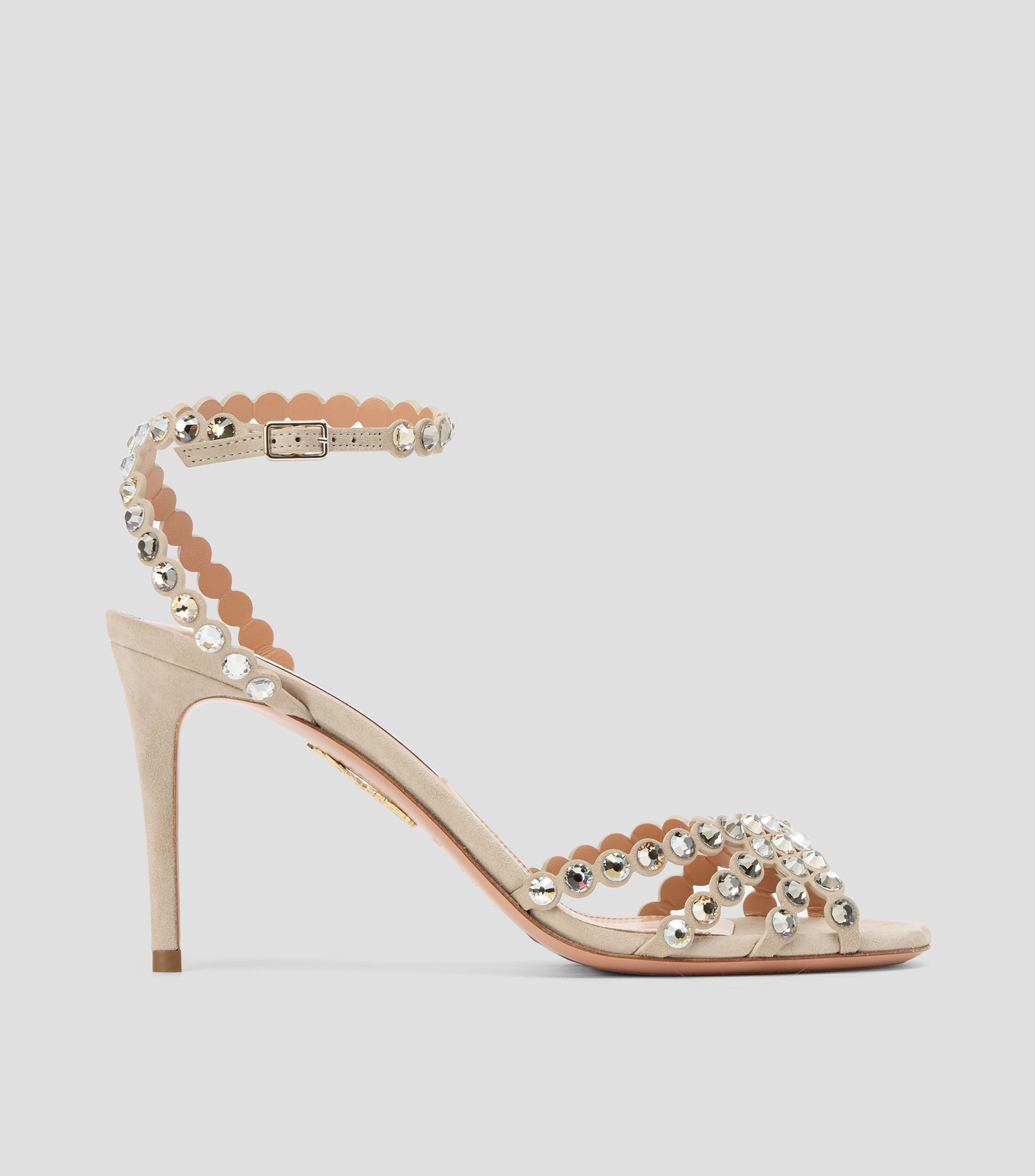 Sandalias con tacón alto de aguja Mujer