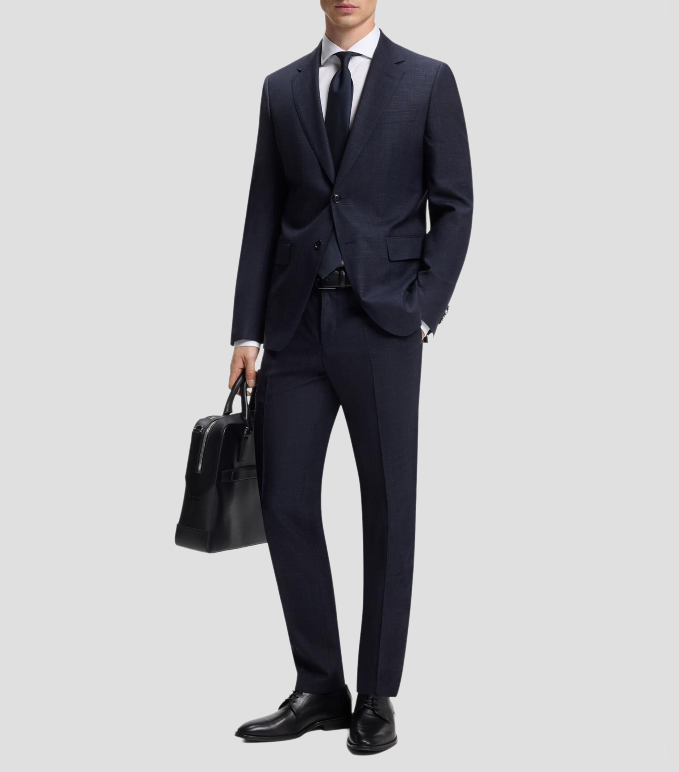Camisa slim fit de algodón resistente a las arrugas Hombre