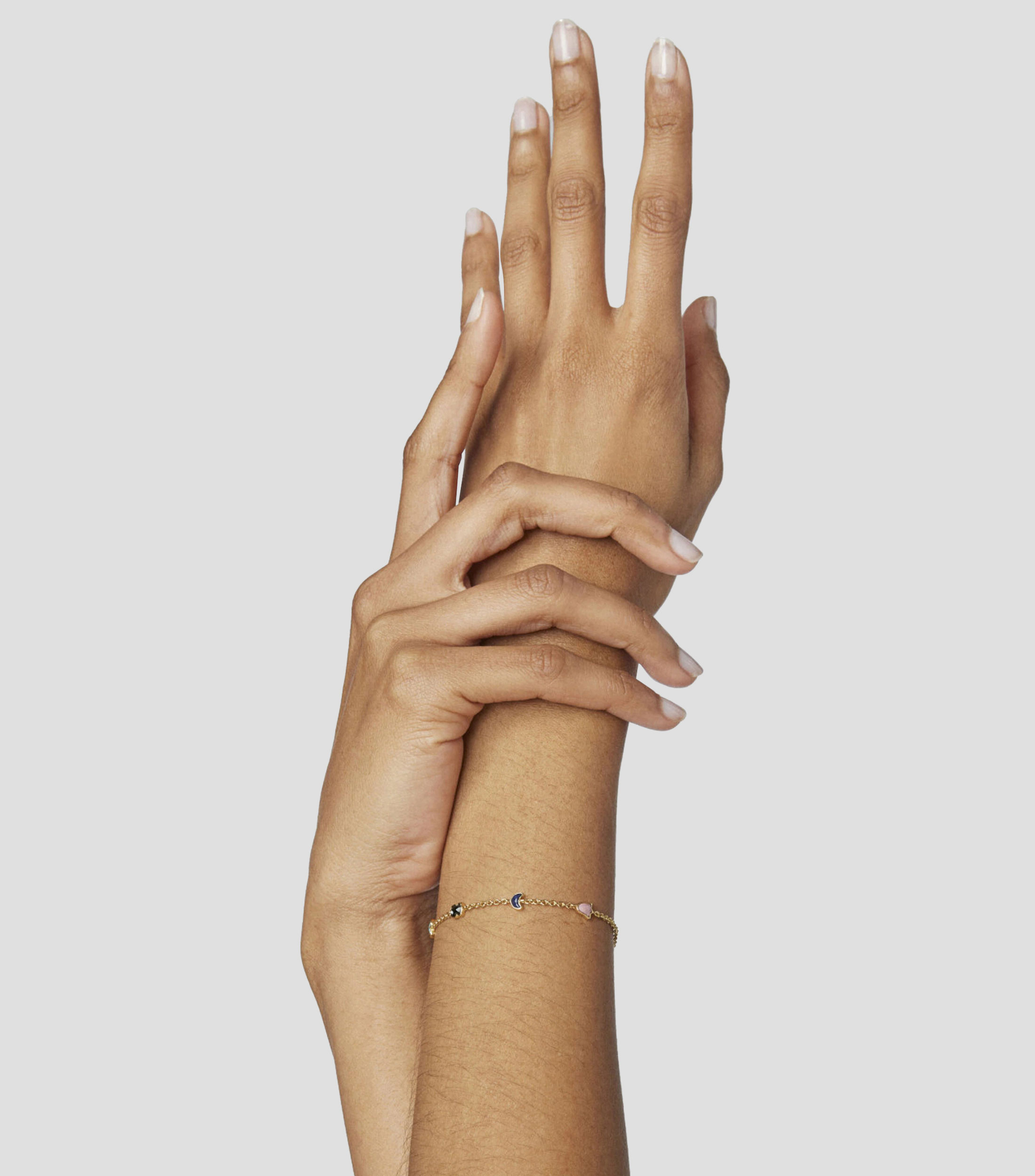 Pulsera en plata con rodonita, sodalita, onix, turquesa, amatista y malaquita Mujer