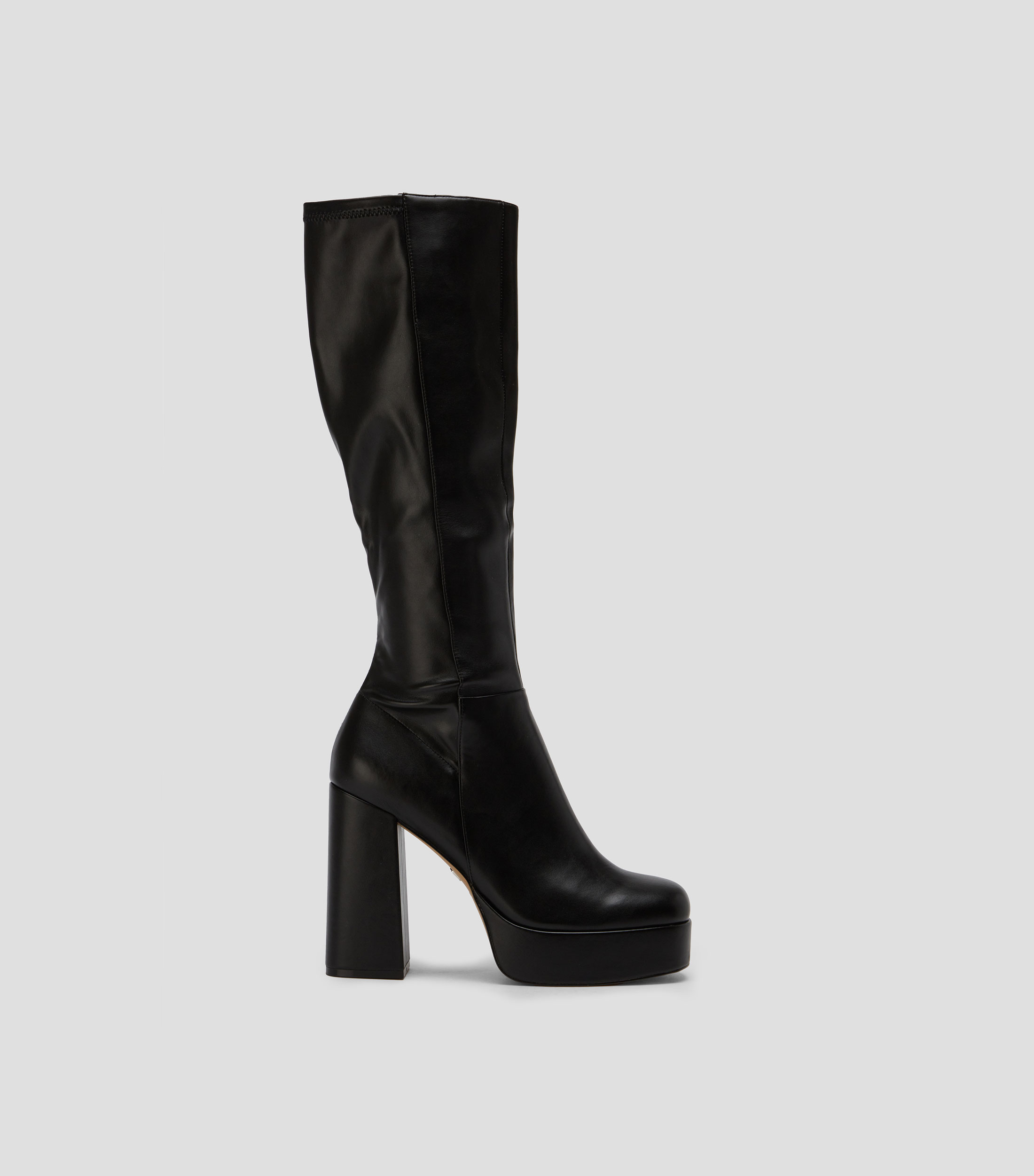 Botas Larga de Tacon Alto de Media Luna Mujer
