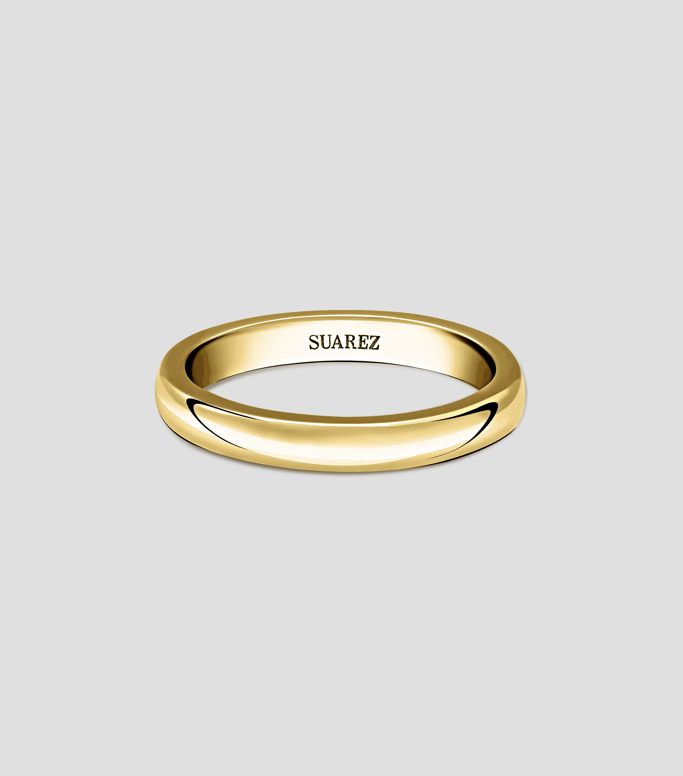 Anillo Solitario en oro amarillo 18 Kts Unisex