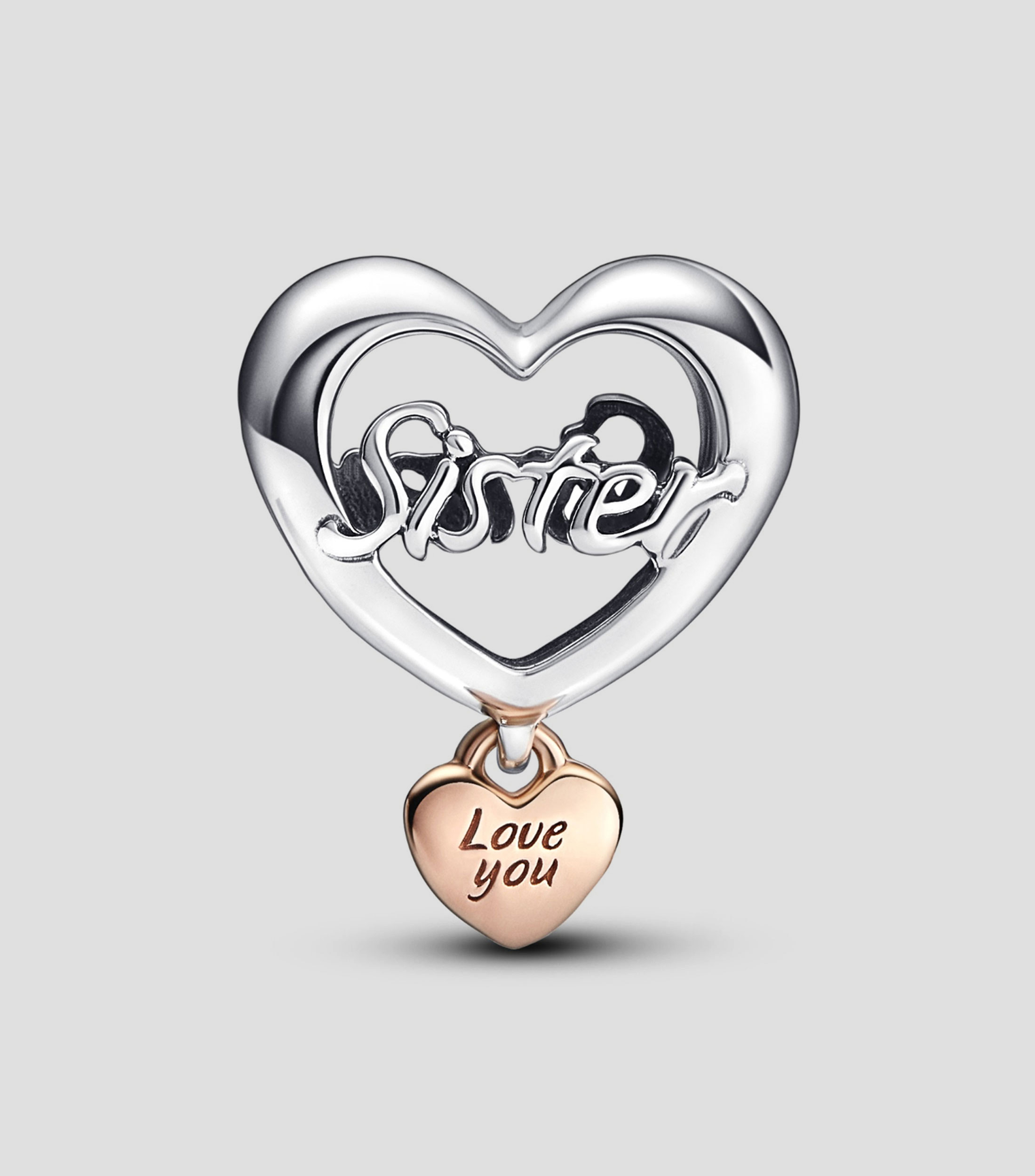 Charm Corazón Yo Te Amo Hermana Mujer