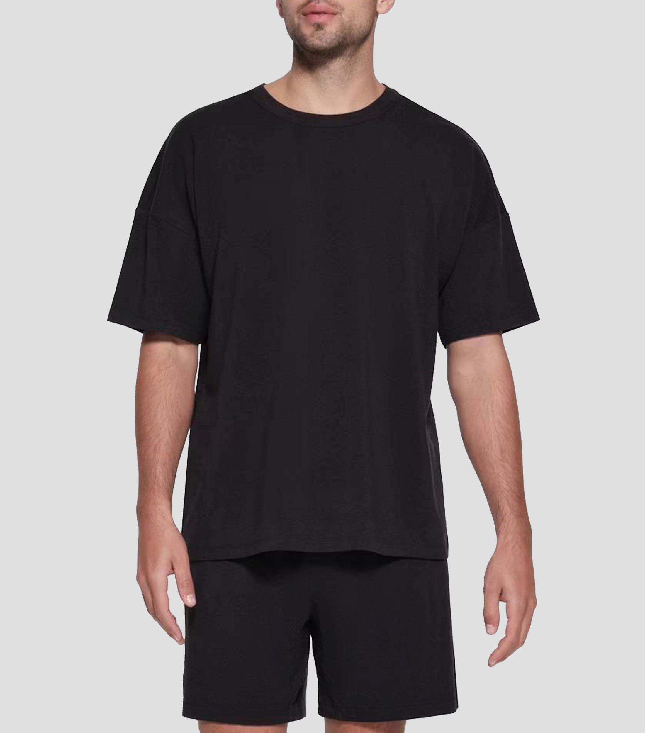 Playera cuello redondo manga corta lisa Hombre