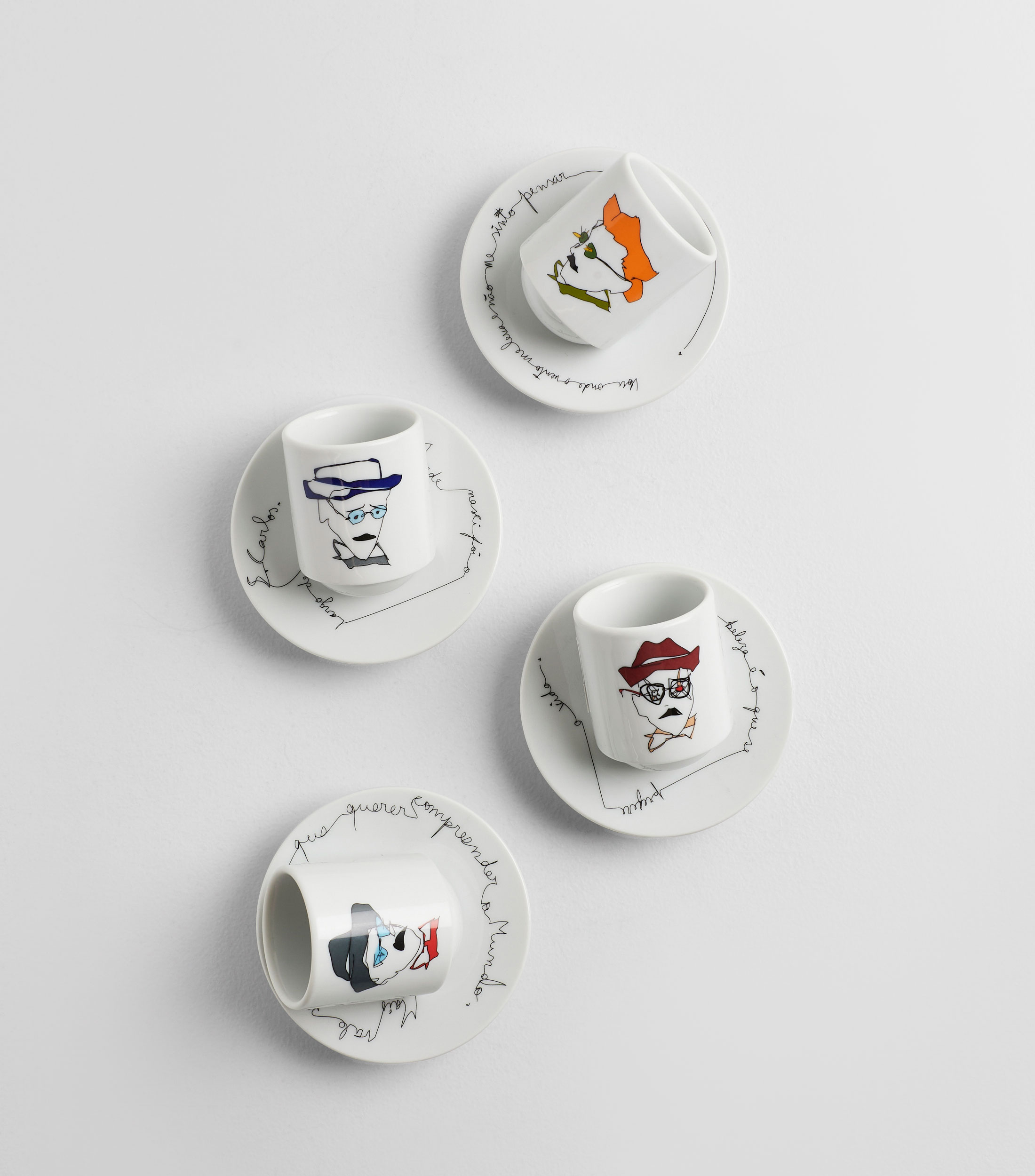 Set 4 Ternos para café Heterónimos