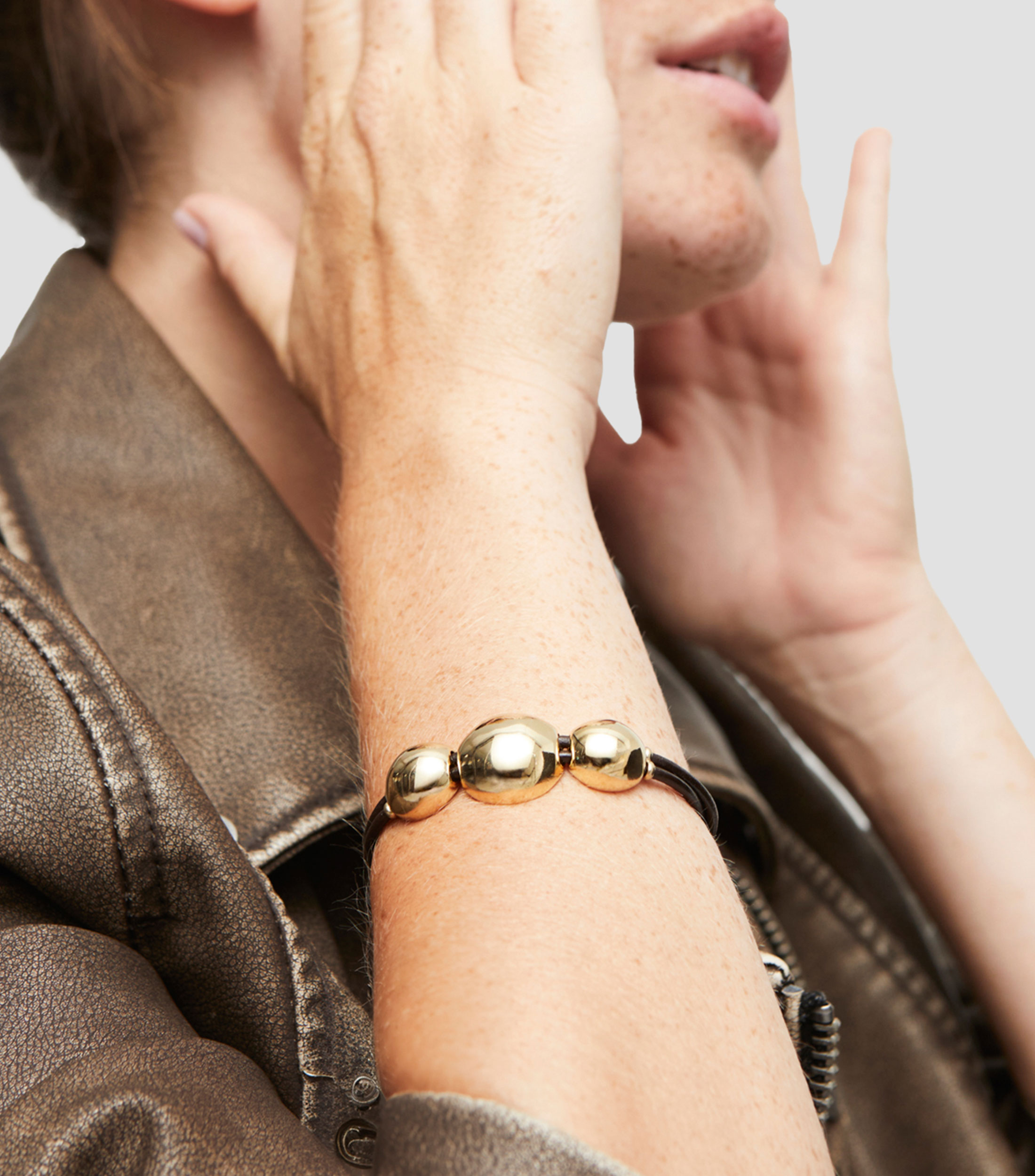 Pulsera con 3 cuentas Unisex