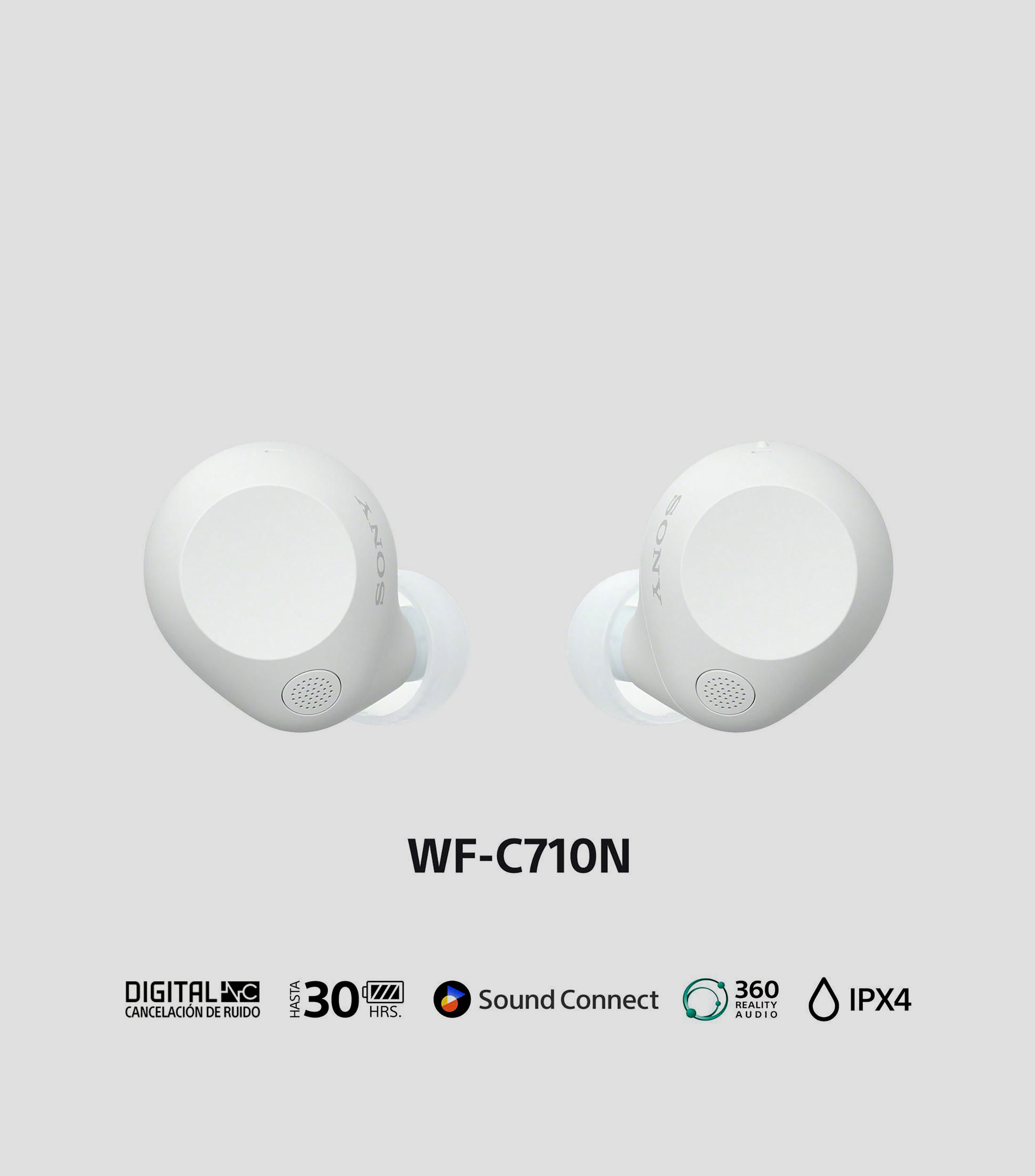 Audífonos Inalámbricos WF-C710N, Blanco
