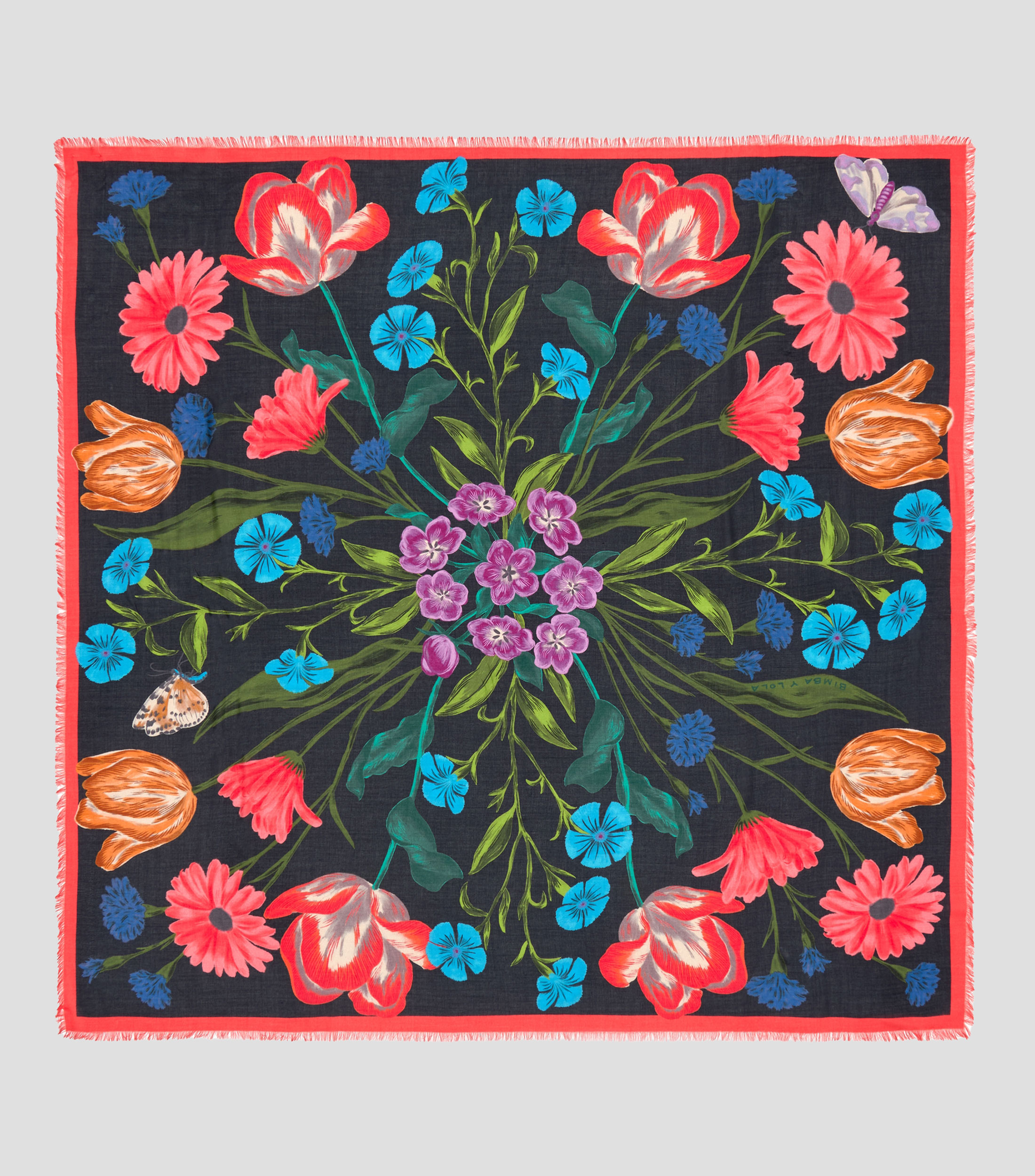 Pañuelo flores botánicas Mujer