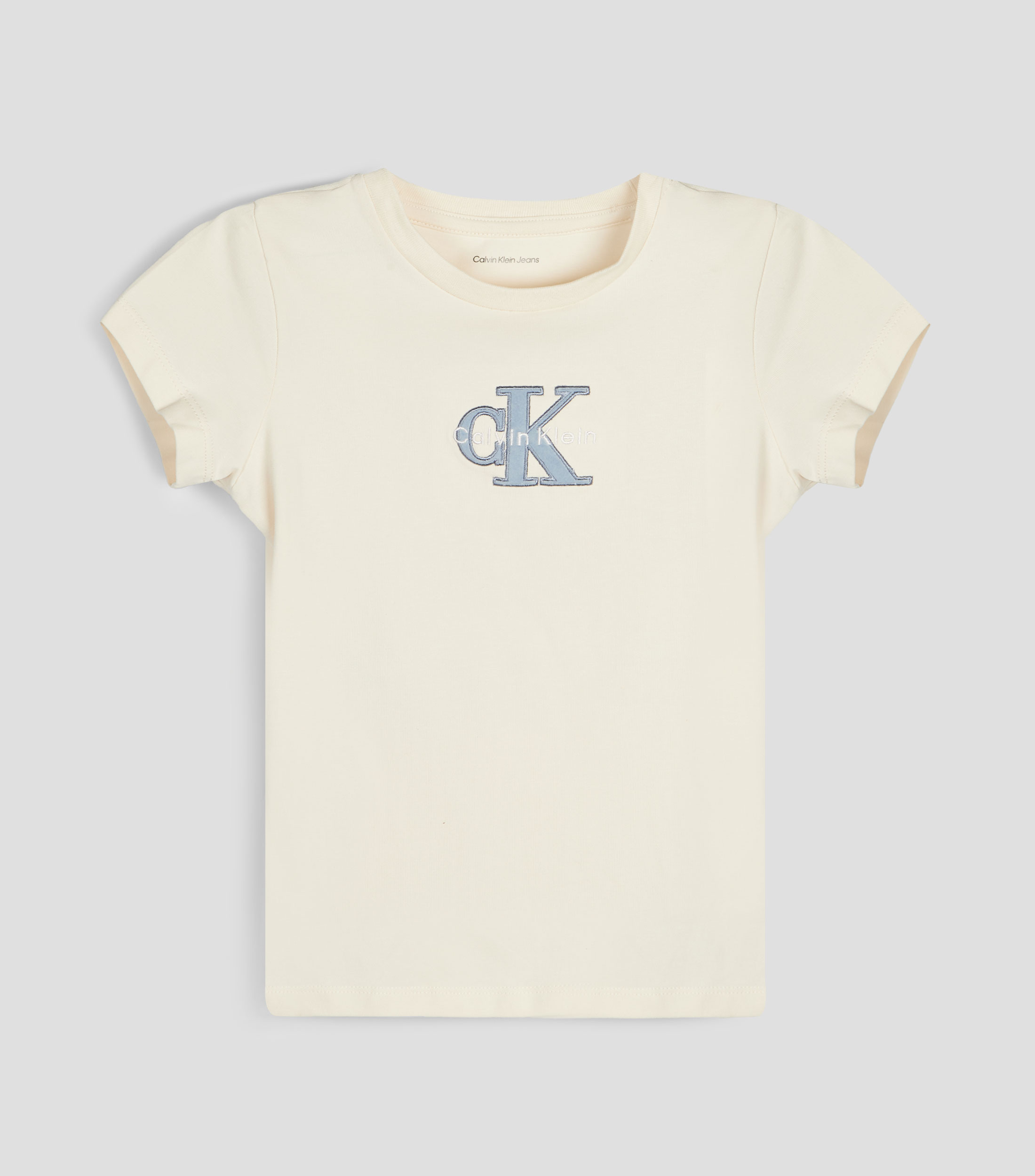 Playera cuello redondo manga corta estampada Niña