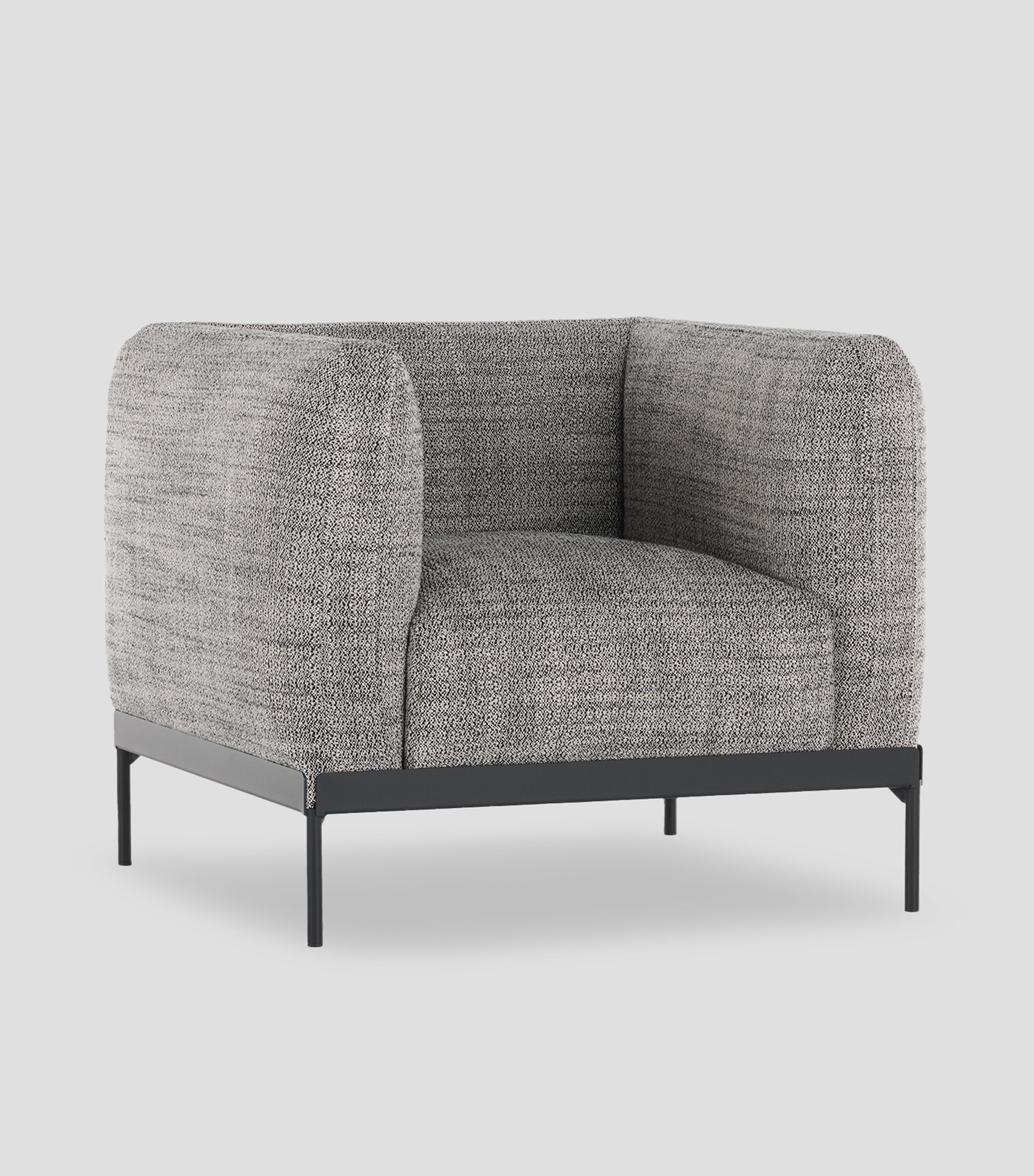 Sillón Asia en tela gris