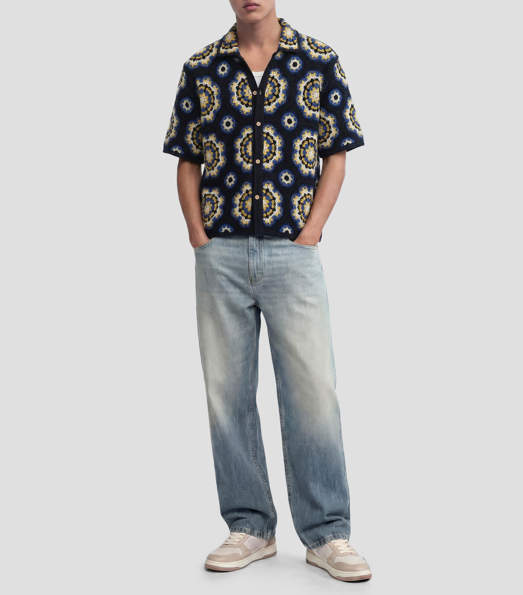 Camisa crochet Hombre