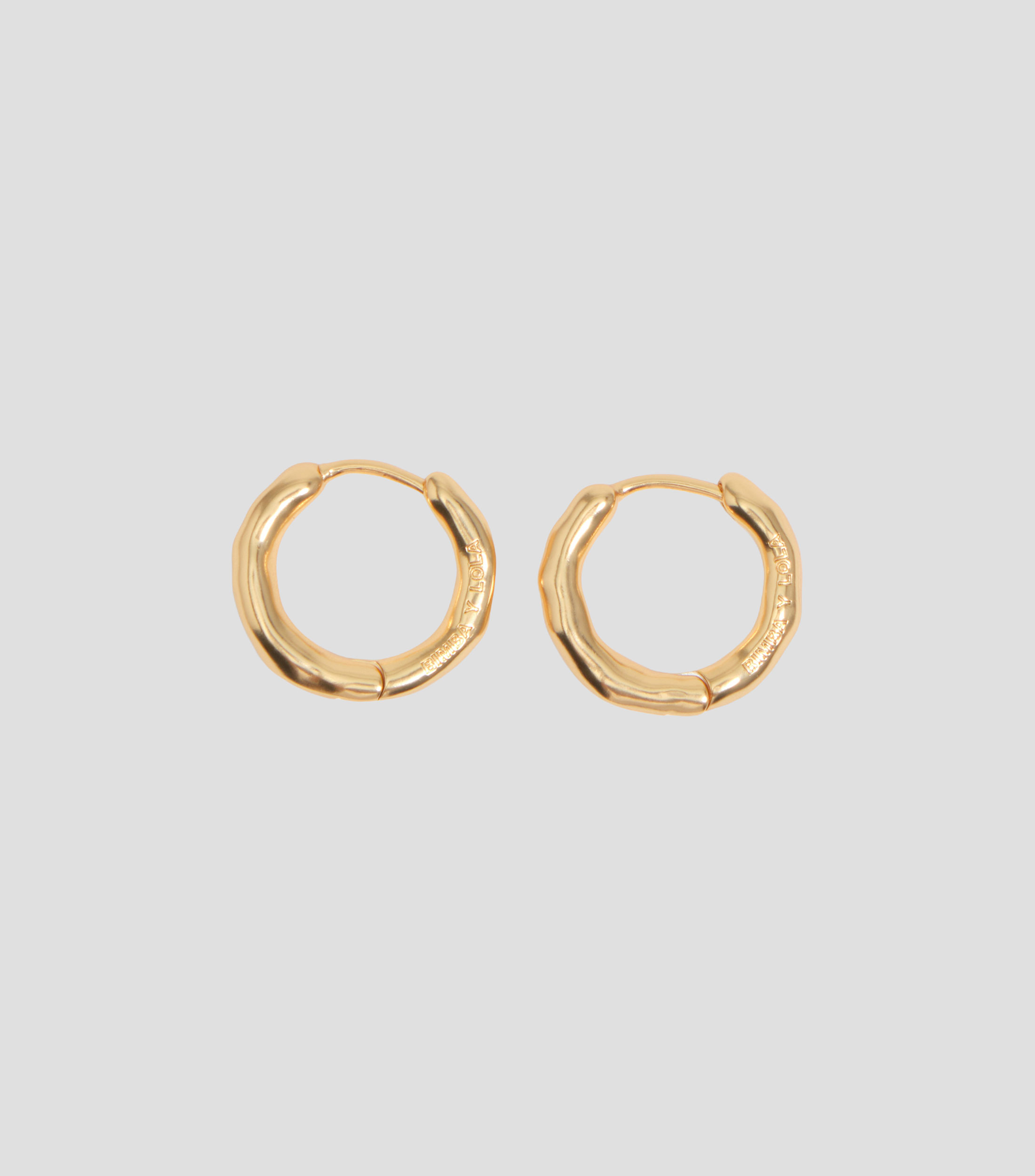 Pendientes aro irregular pequeño Mujer