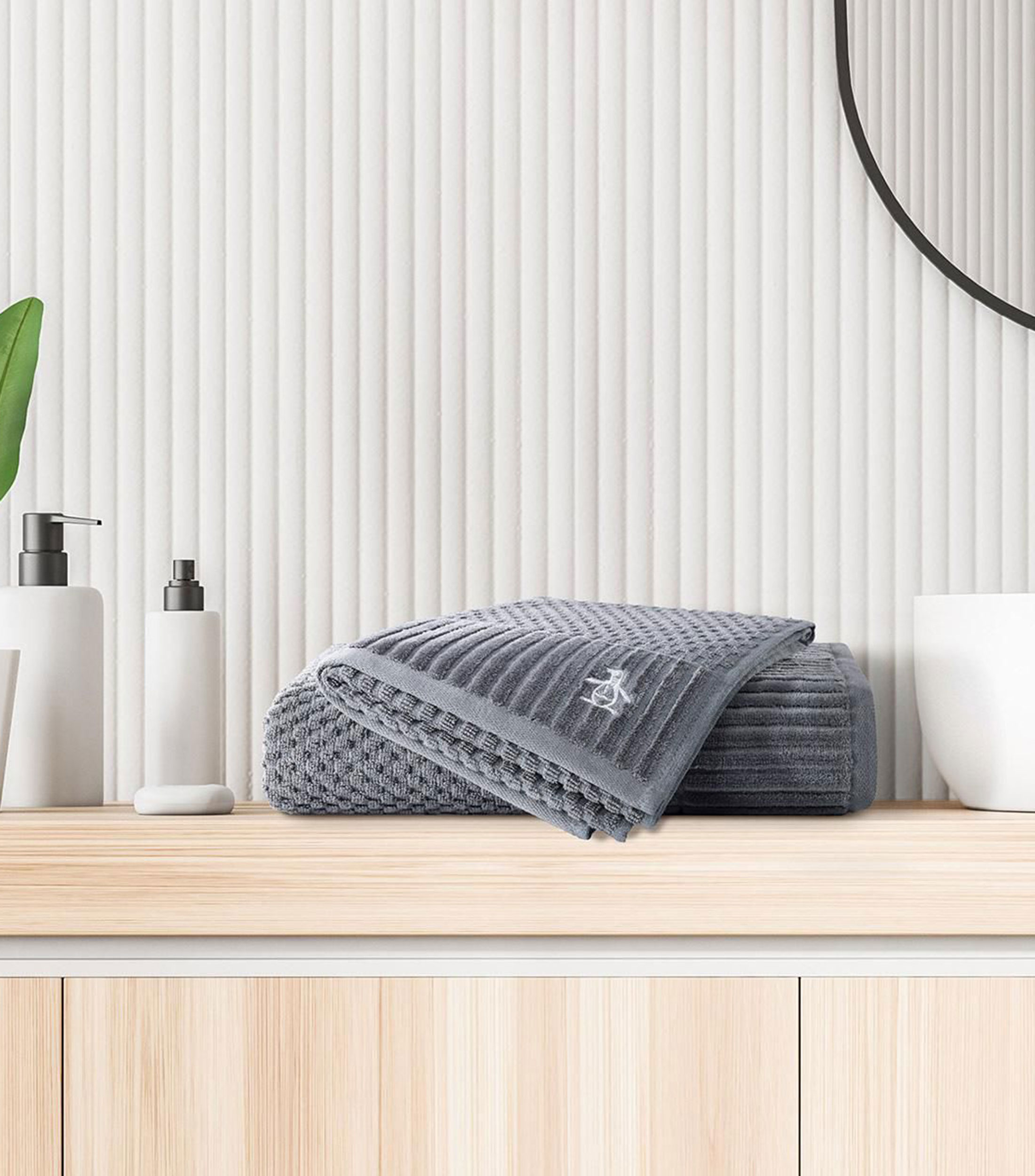 Toalla de Medio Baño Harrison Gris