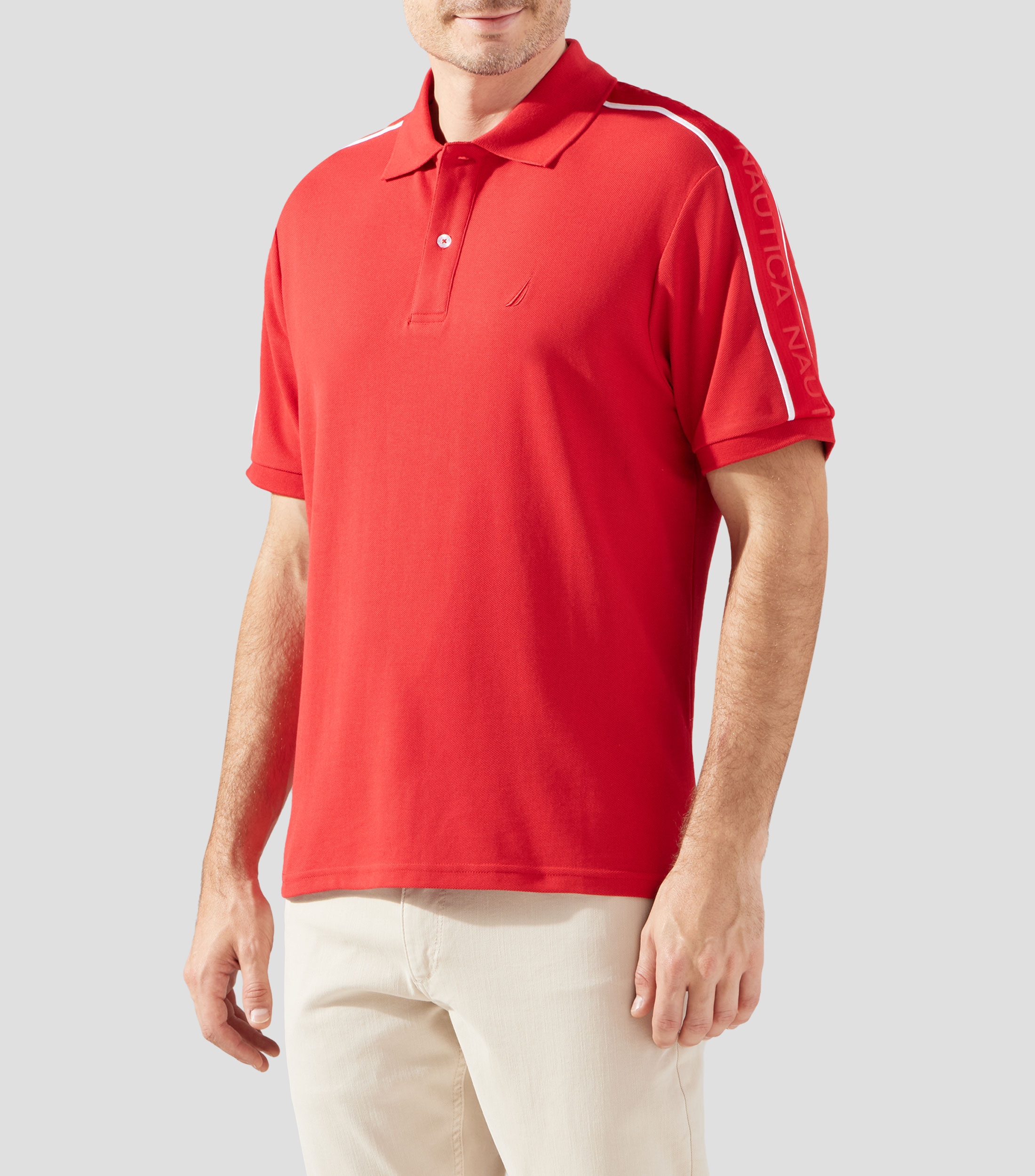 Playera polo manga corta lisa Hombre