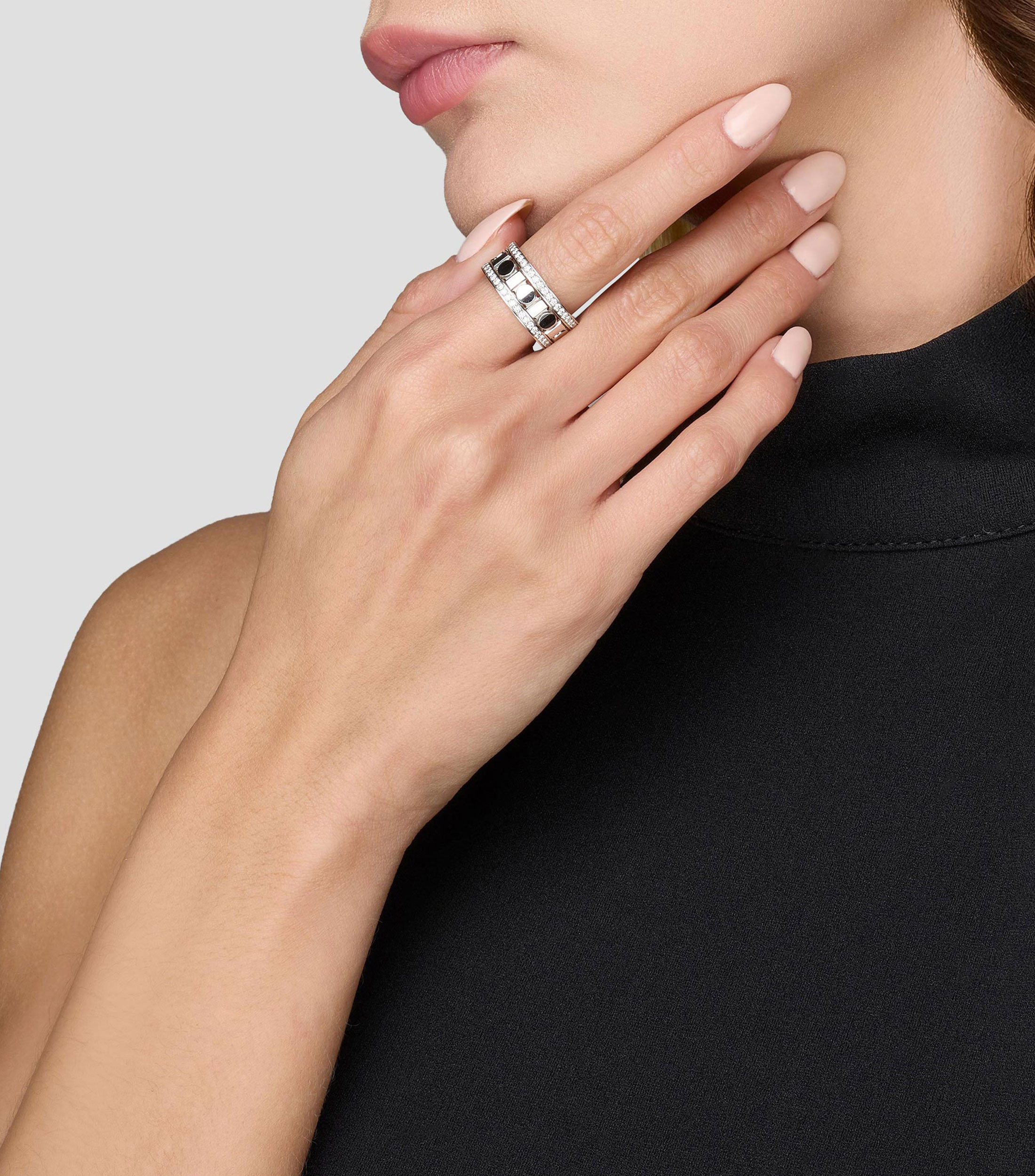 Anillo en oro blanco de 18 kilates Belle Époque con diamantes Mujer