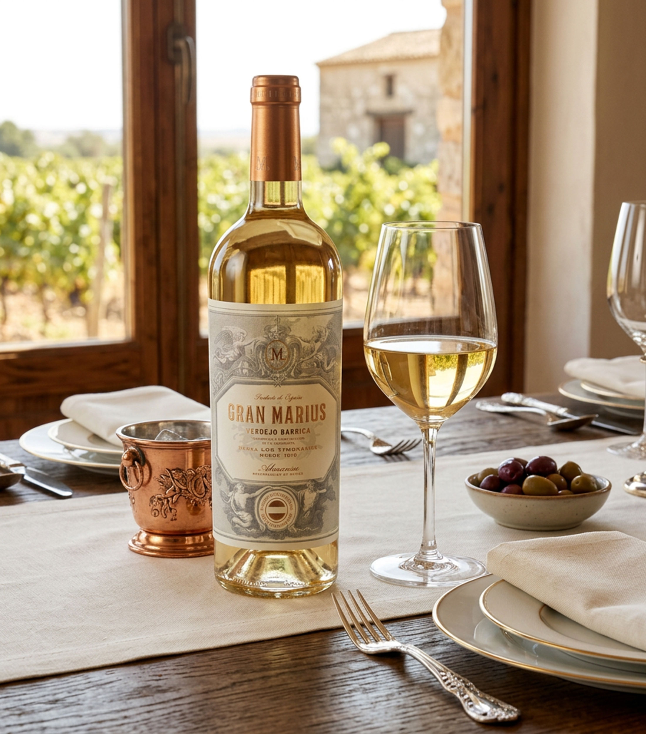Vino blanco Verdejo Gran Marius Verdejo Barrica, España, 750 ml