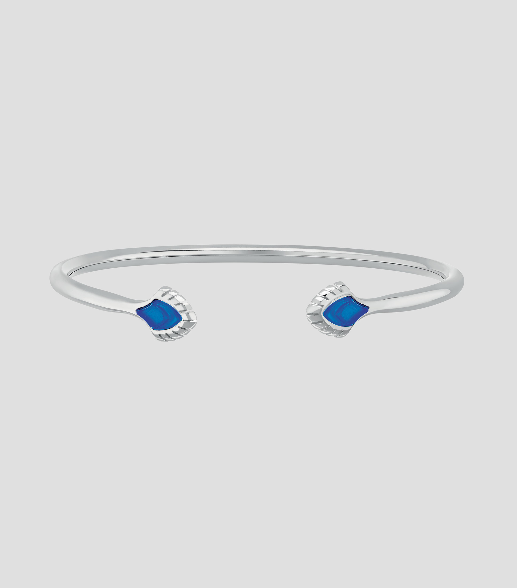 Pulsera flexible en plata con cristales Paon Small Mujer